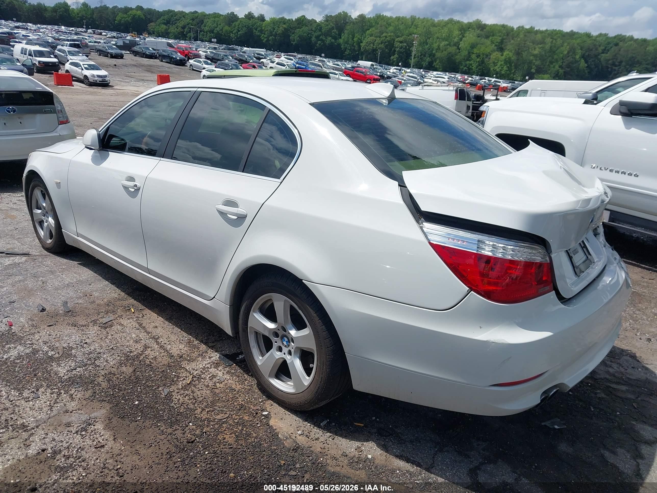 2008 Bmw 535xi White vin: WBANV93538CZ61704
