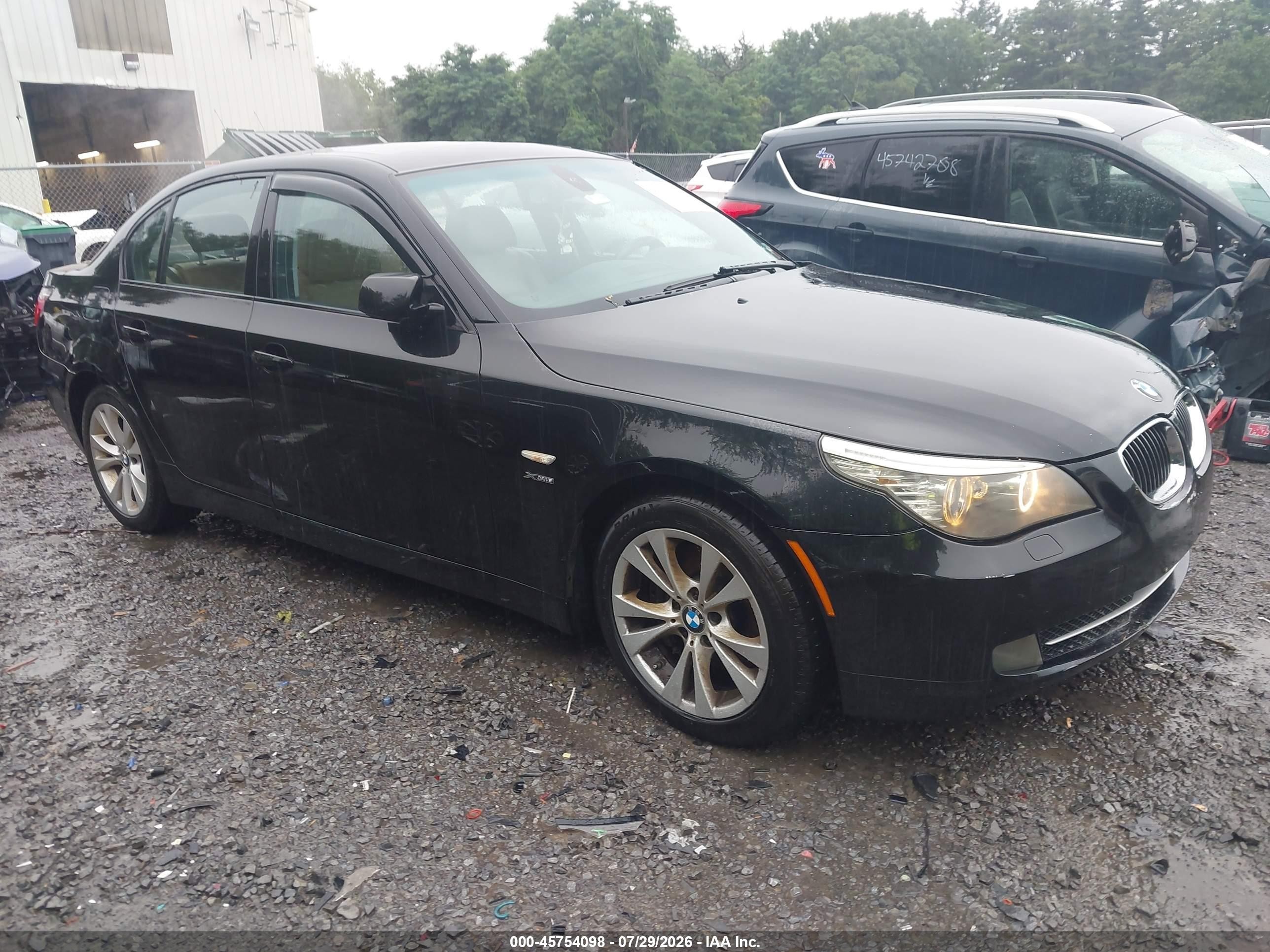 2009 Bmw 535i Xdrive Black vin: WBANV93539C134772