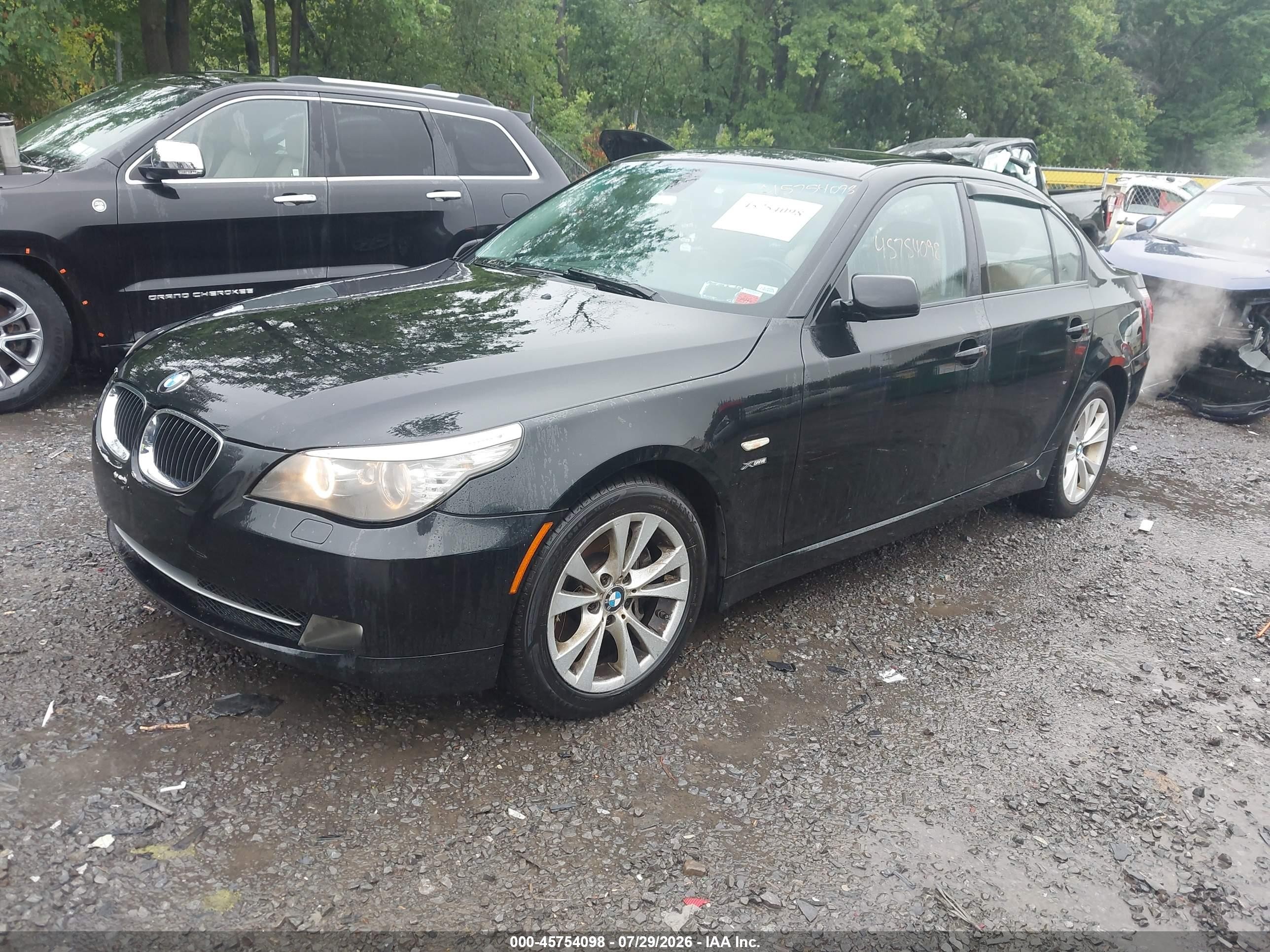 2009 Bmw 535i Xdrive Black vin: WBANV93539C134772