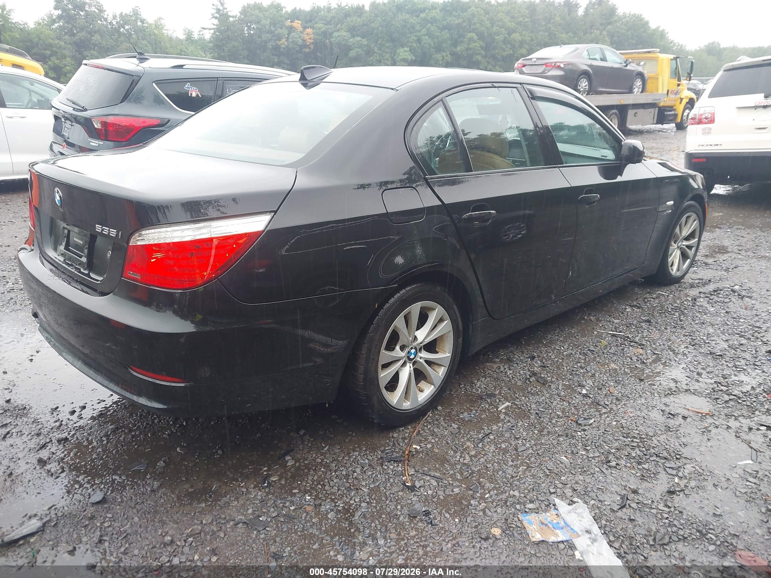 2009 Bmw 535i Xdrive Black vin: WBANV93539C134772