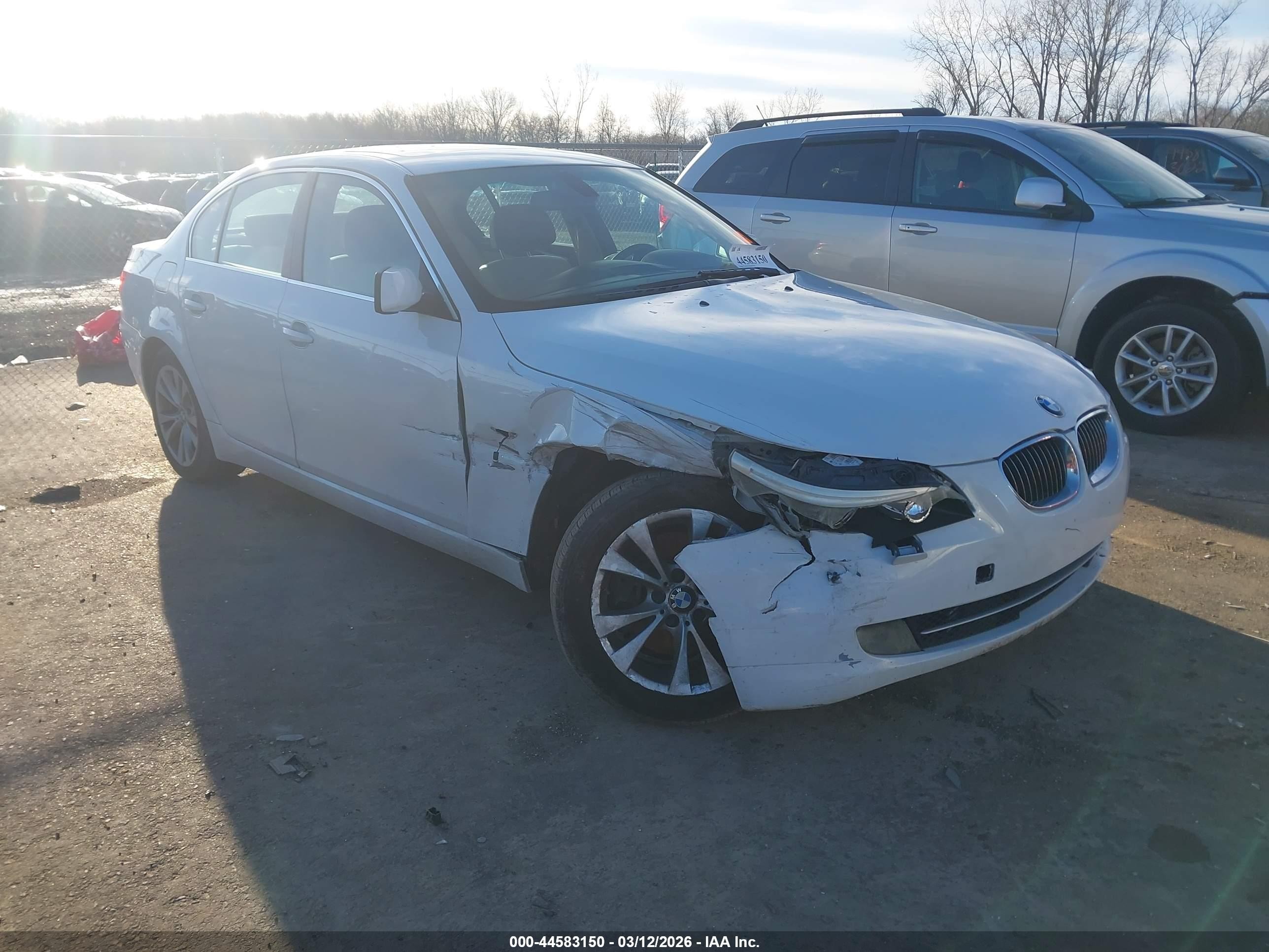 2009 Bmw 535i Xdrive White vin: WBANV93549C133999