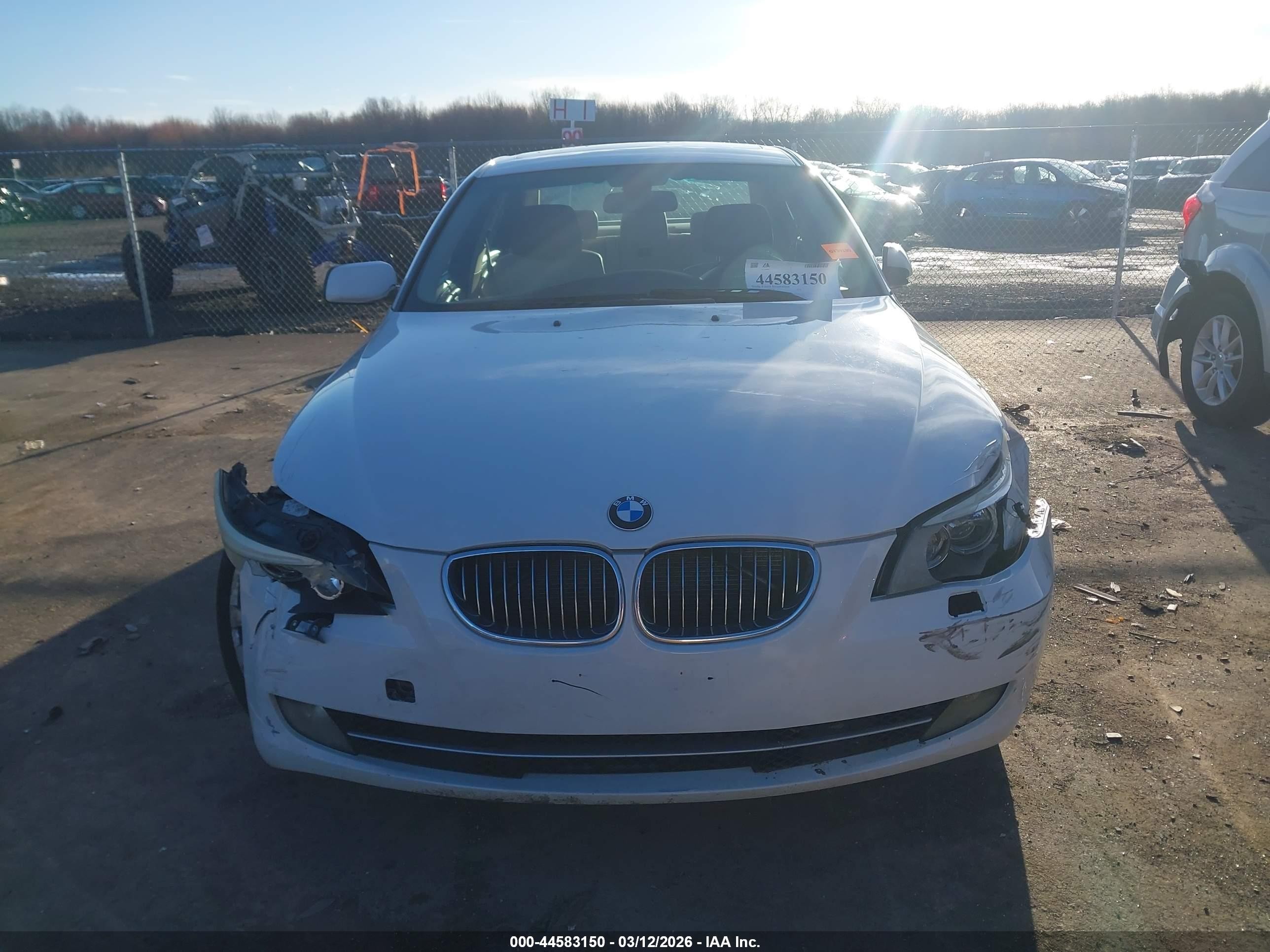 2009 Bmw 535i Xdrive White vin: WBANV93549C133999