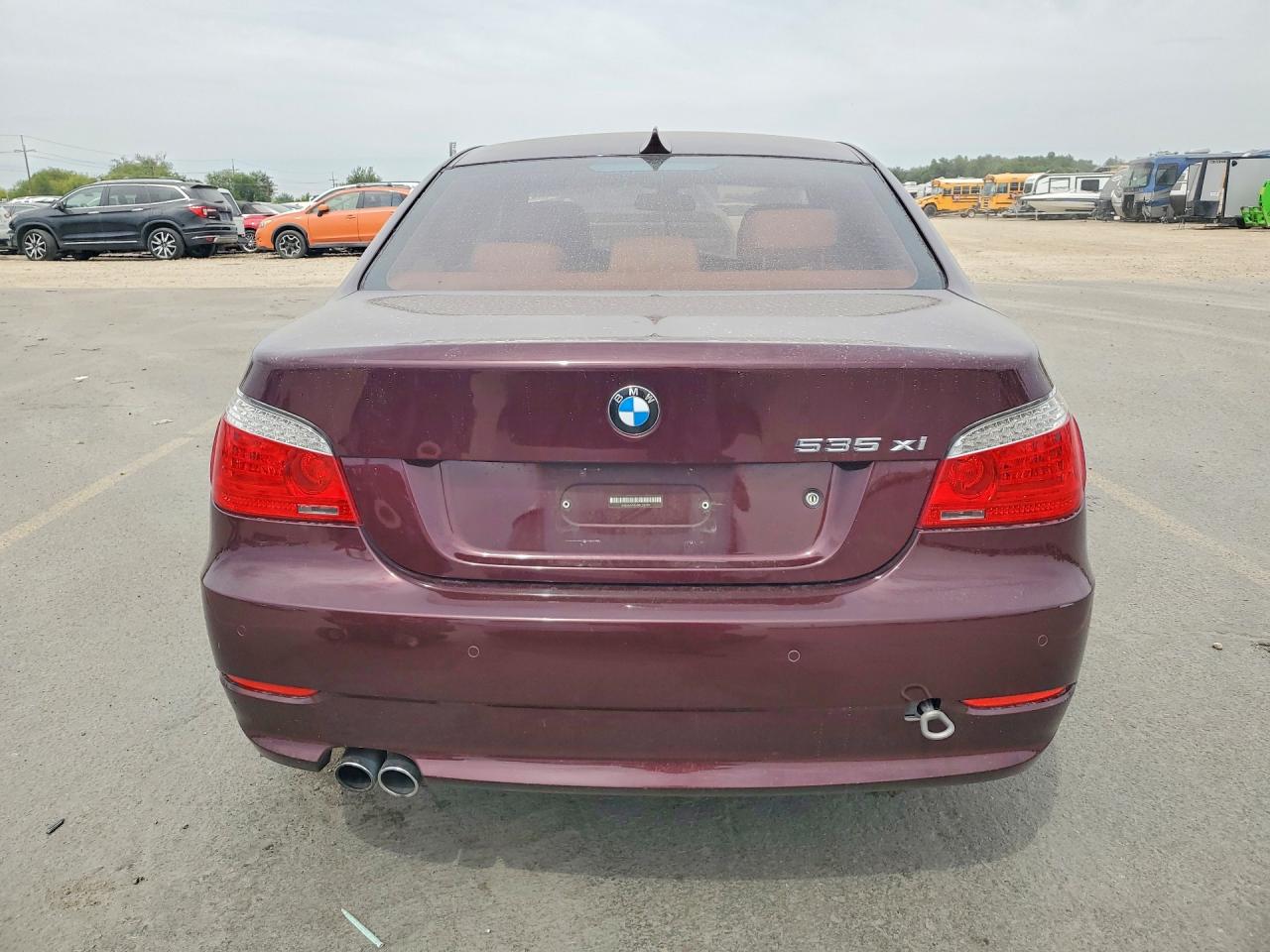 2008 Bmw 535 Xi Burgundy vin: WBANV93558CZ67911