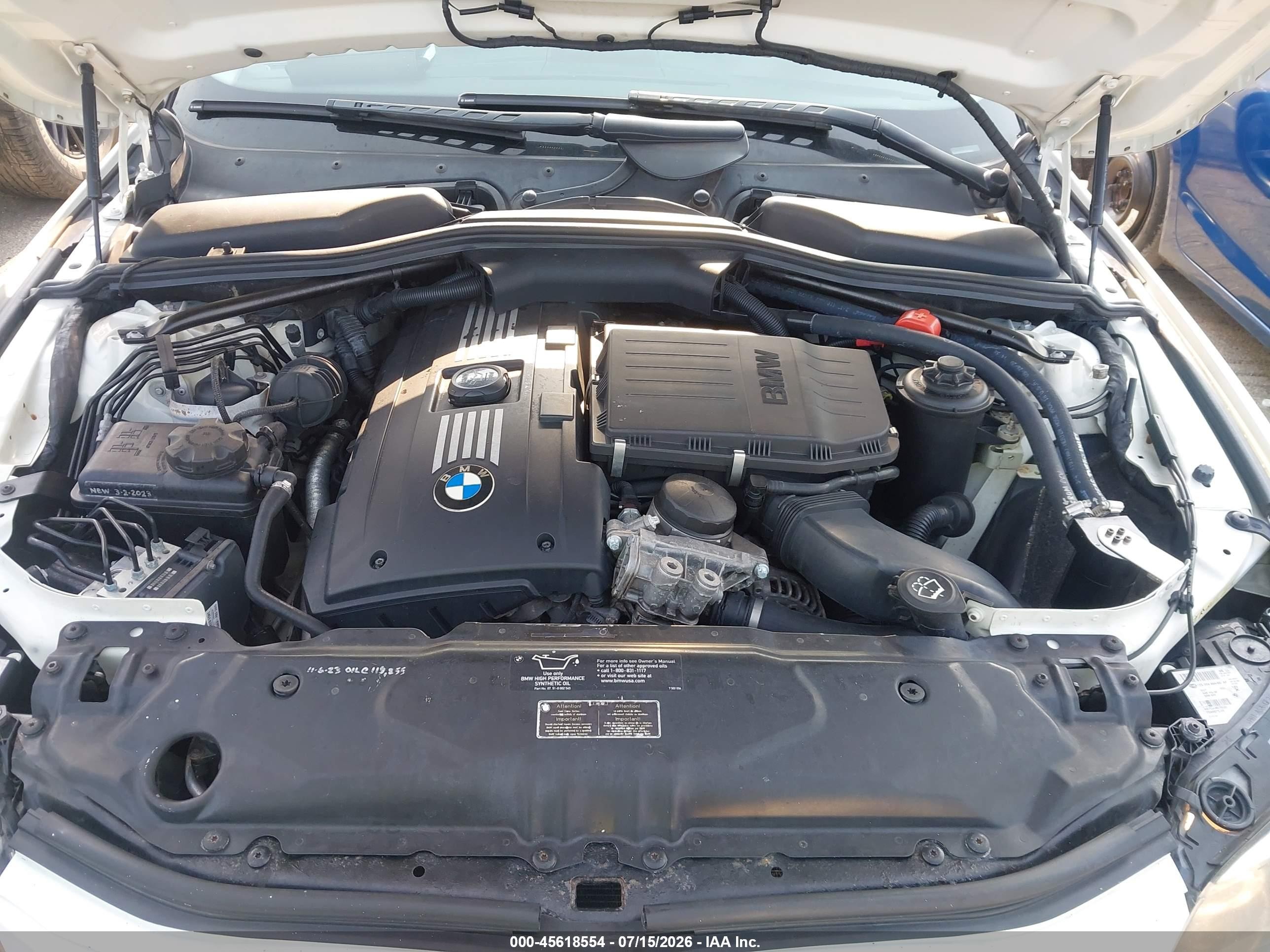 2009 Bmw 535i Xdrive Белый vin: WBANV93569C131848