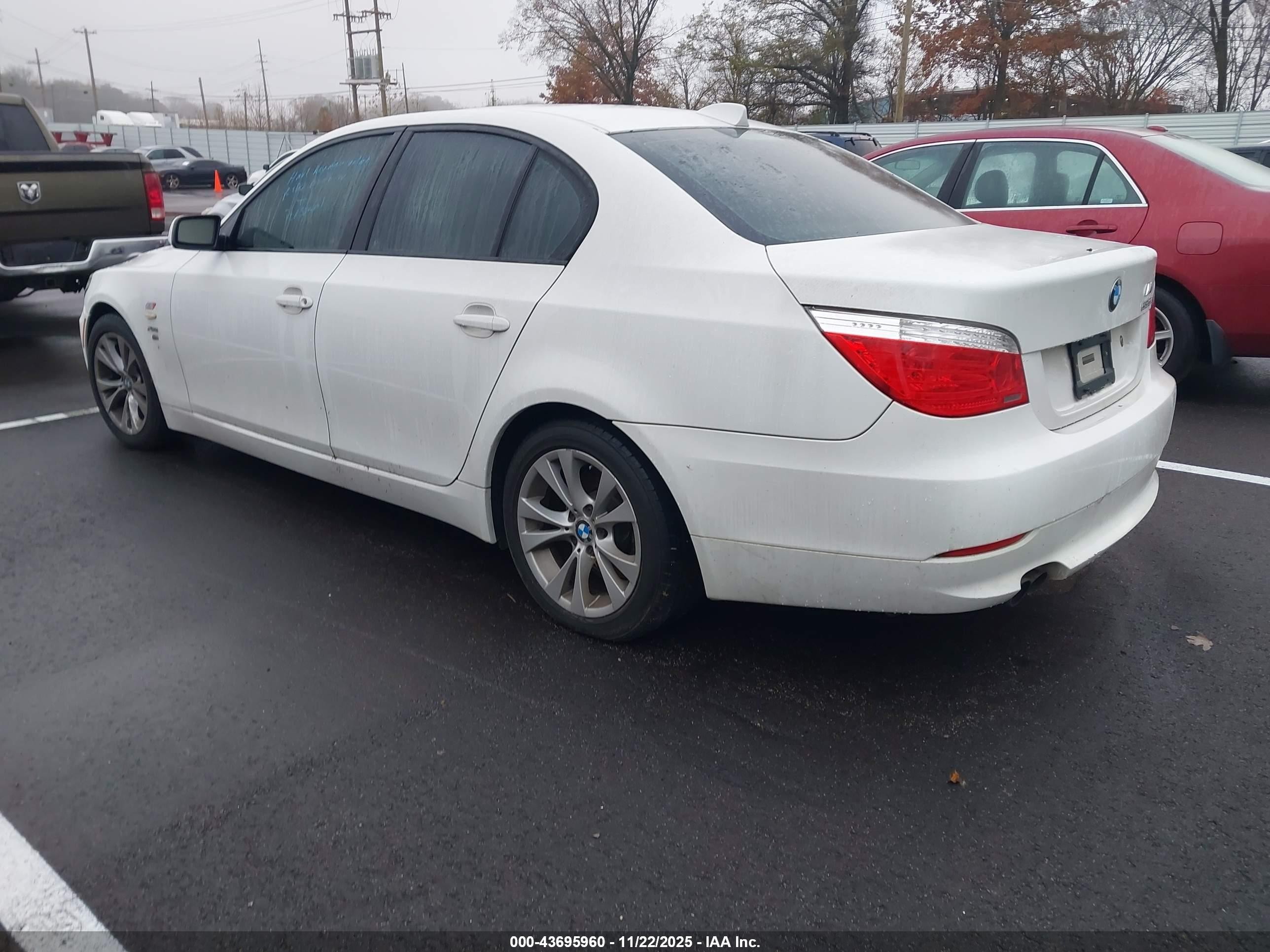 2009 Bmw 535i Xdrive White vin: WBANV93589C134184