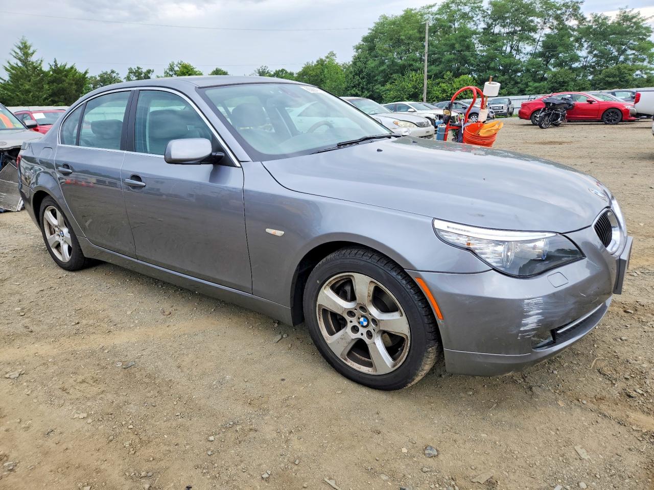 2008 Bmw 535 Xi Silver vin: WBANV935X8CZ69461