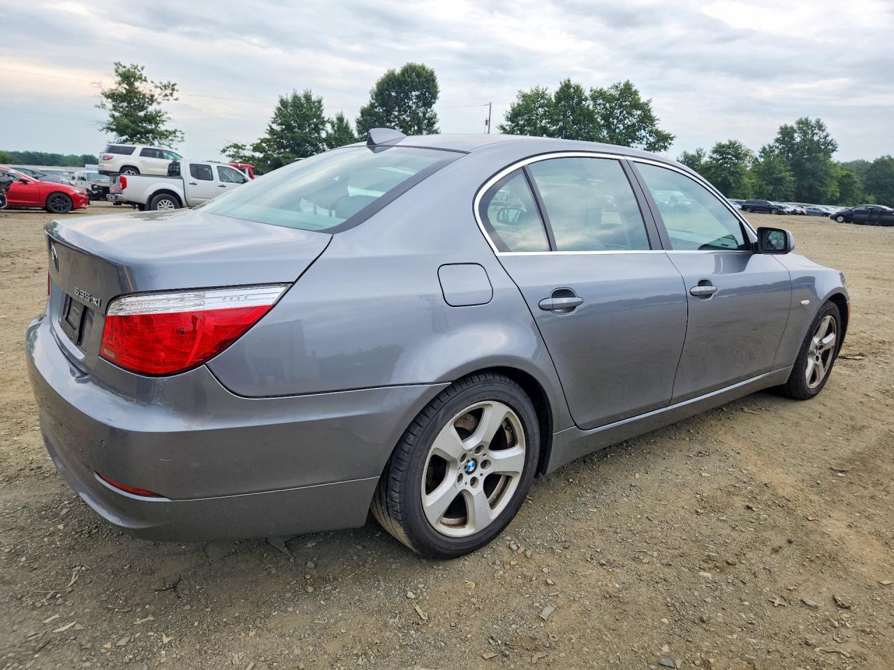 2008 Bmw 535 Xi Silver vin: WBANV935X8CZ69461