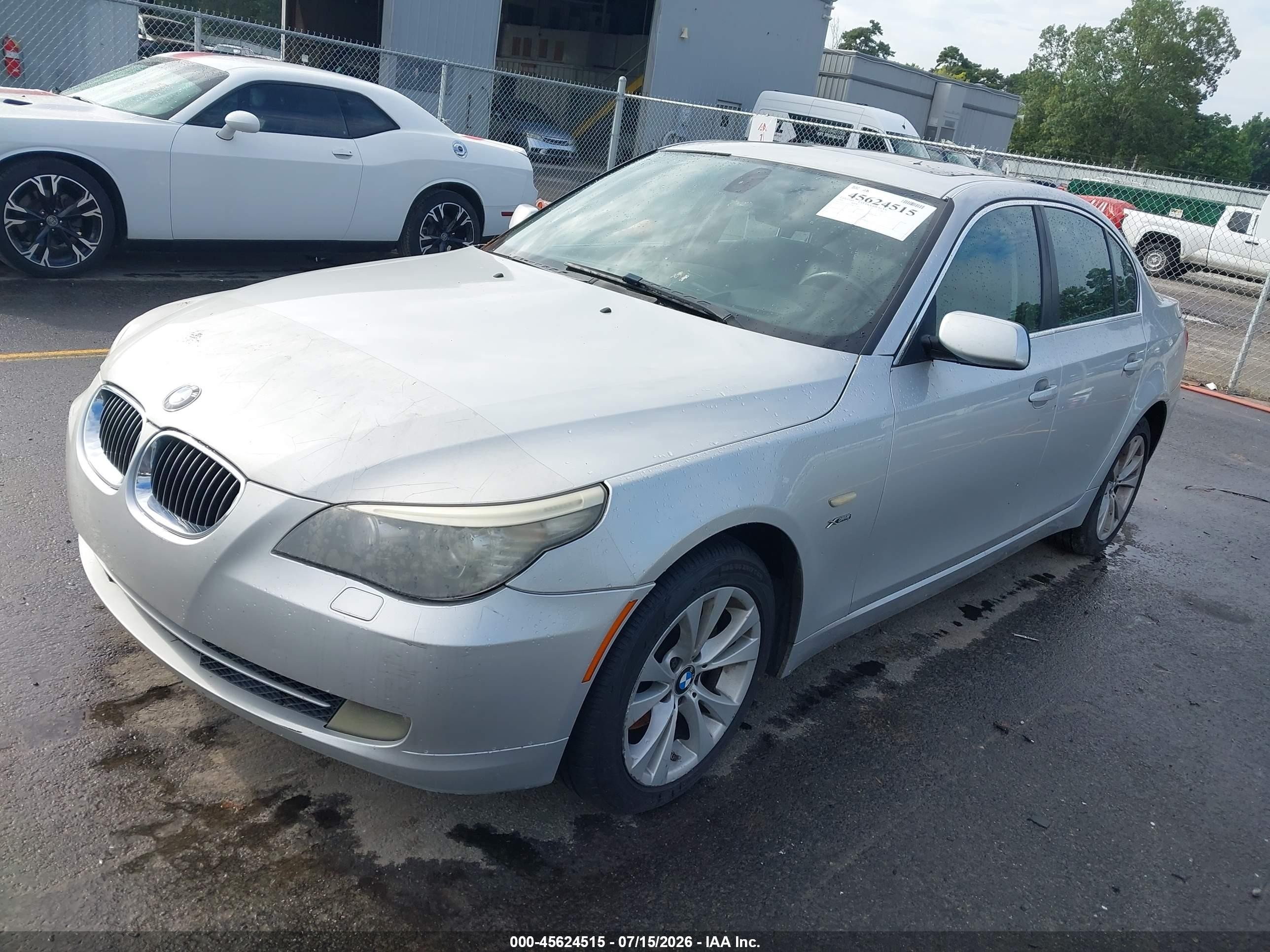 2009 Bmw 535i Xdrive Silver vin: WBANV935X9C132002