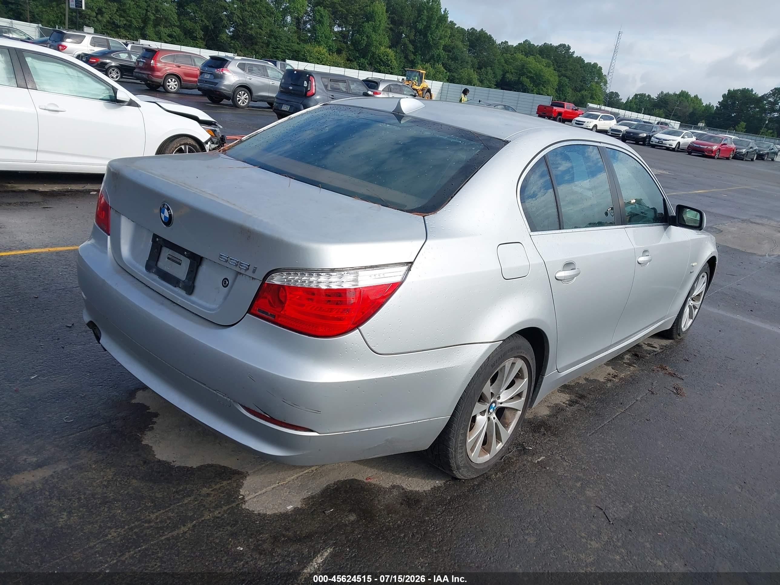 2009 Bmw 535i Xdrive Silver vin: WBANV935X9C132002