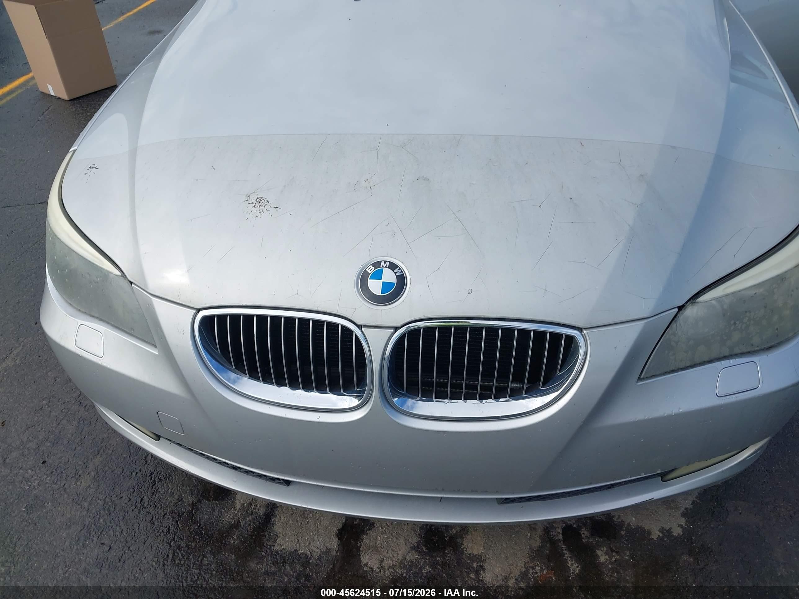 2009 Bmw 535i Xdrive Silver vin: WBANV935X9C132002