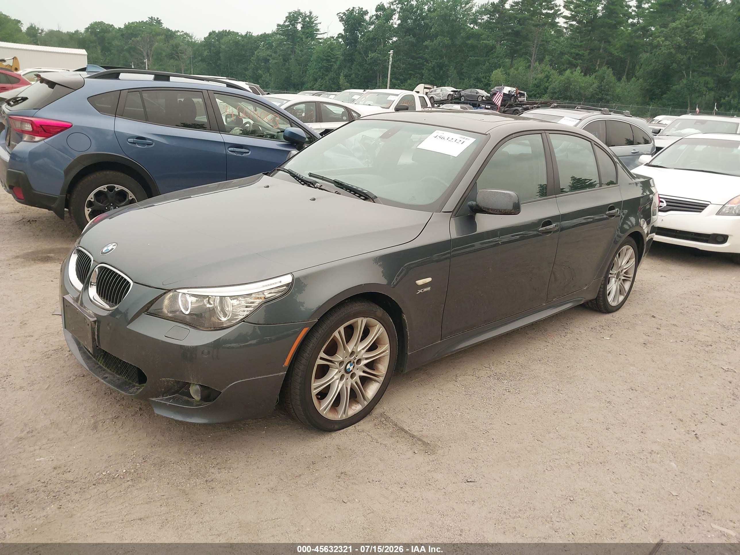 2010 Bmw 535i Xdrive Gray vin: WBANV9C50AC138699