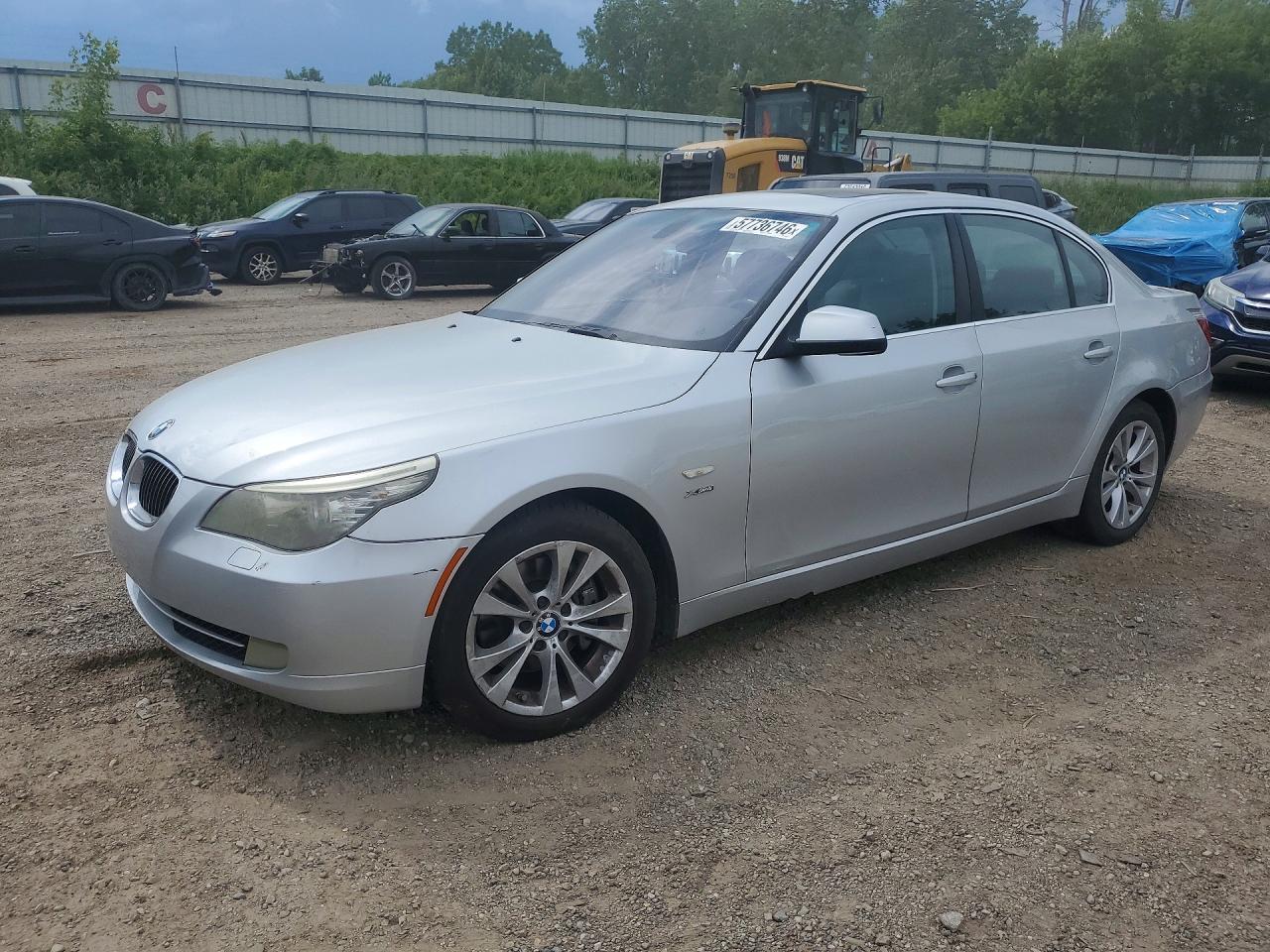 2010 Bmw 535 Xi Silver vin: WBANV9C51AC391398