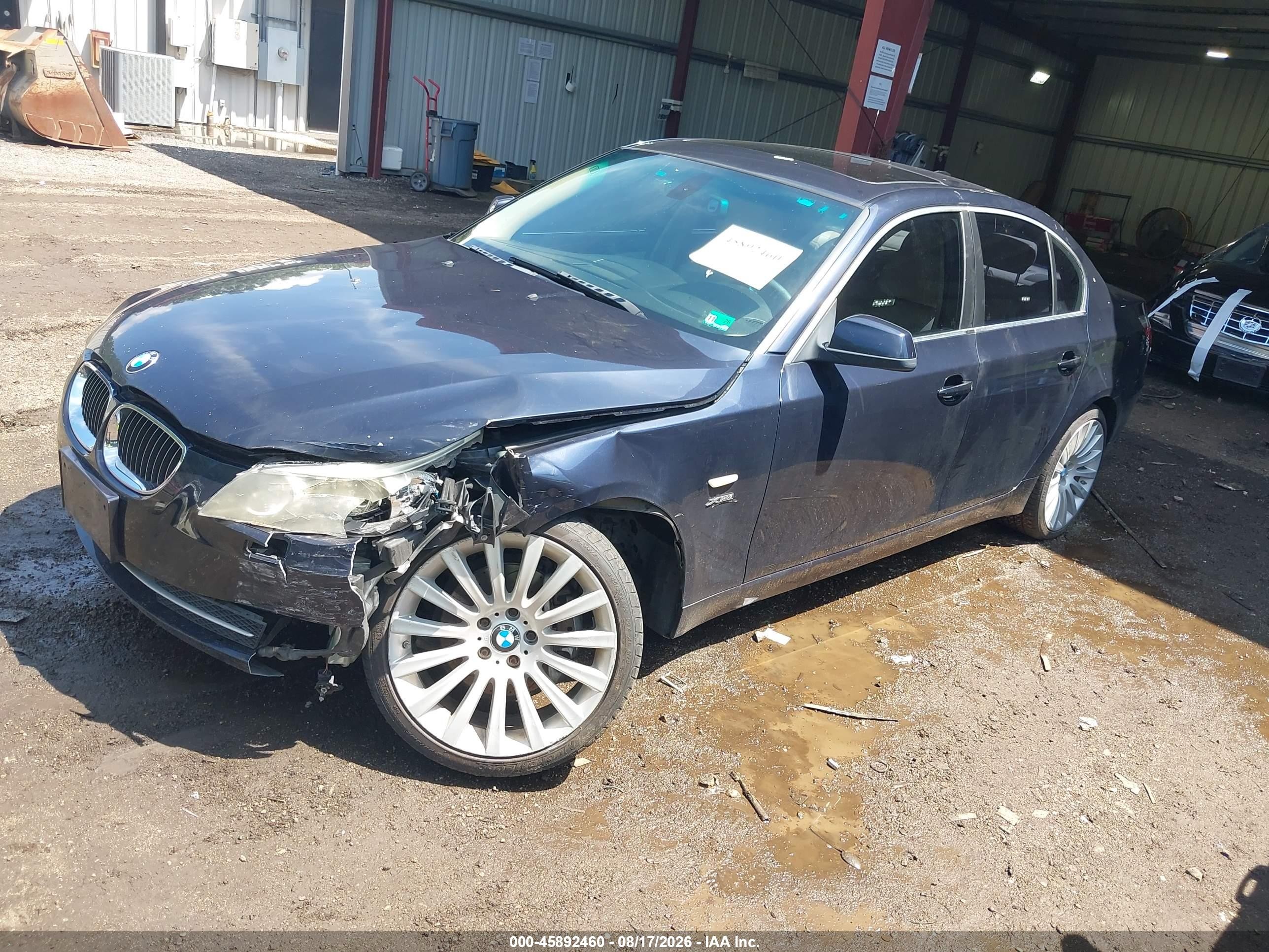 2010 Bmw 535i Xdrive Dark Blue vin: WBANV9C51AC391790