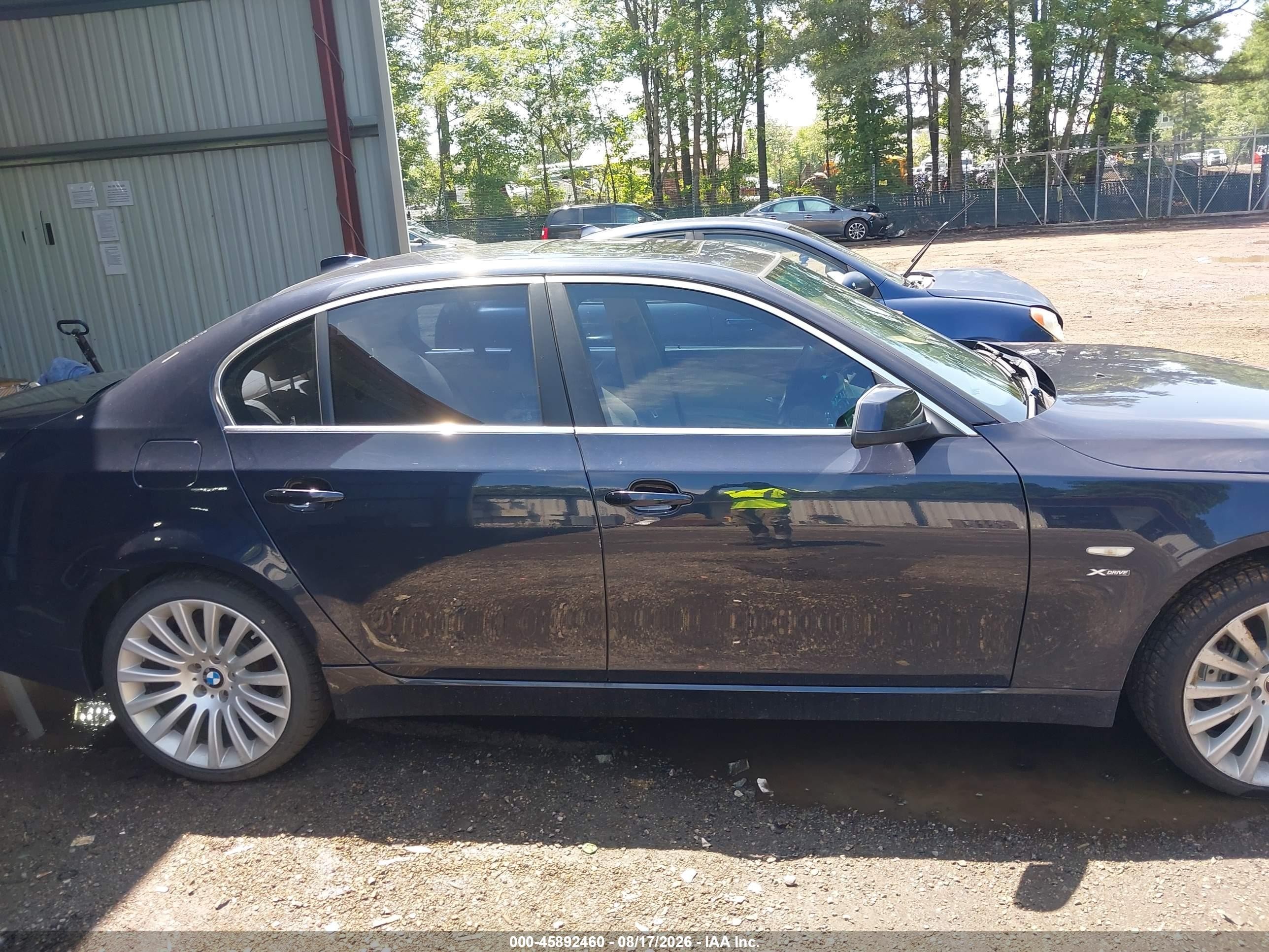2010 Bmw 535i Xdrive Dark Blue vin: WBANV9C51AC391790