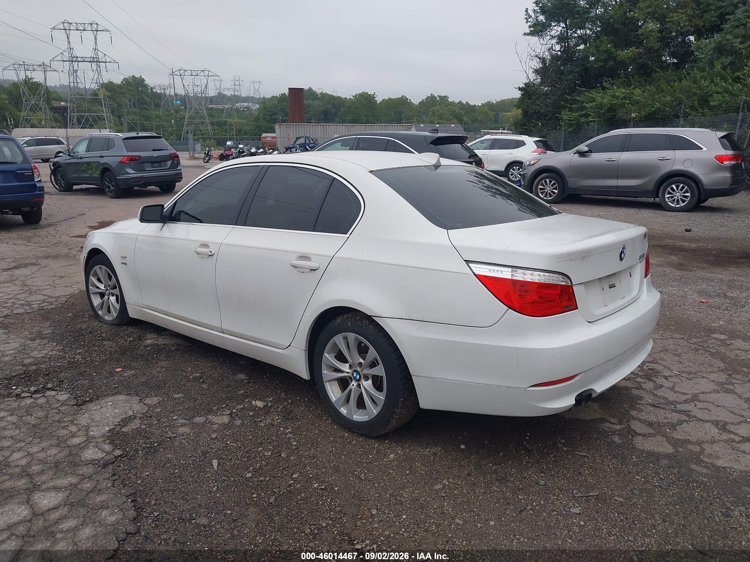 2010 Bmw 535i Xdrive White vin: WBANV9C52AC138705