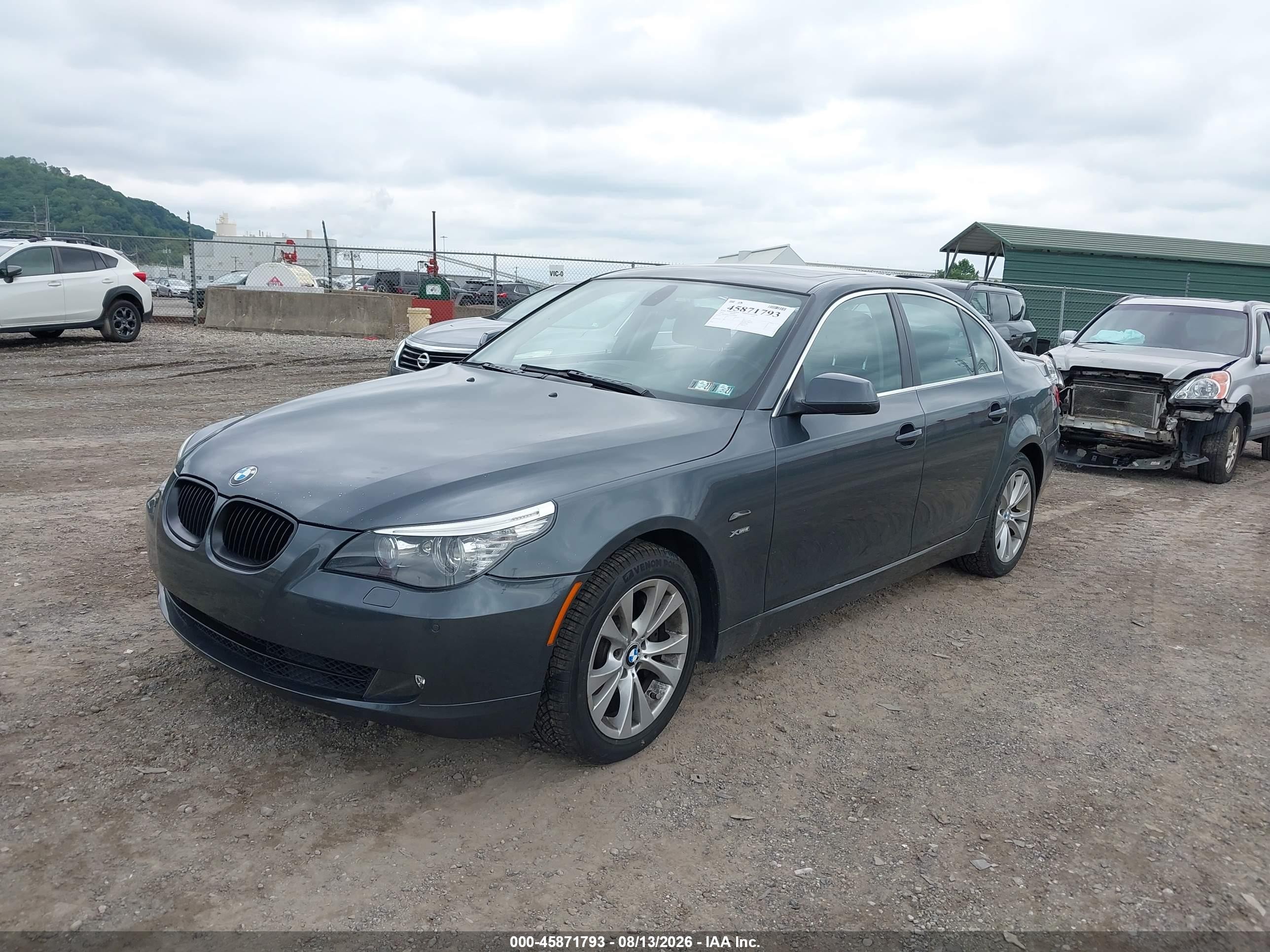 2010 Bmw 535i Xdrive Gray vin: WBANV9C55AC390058