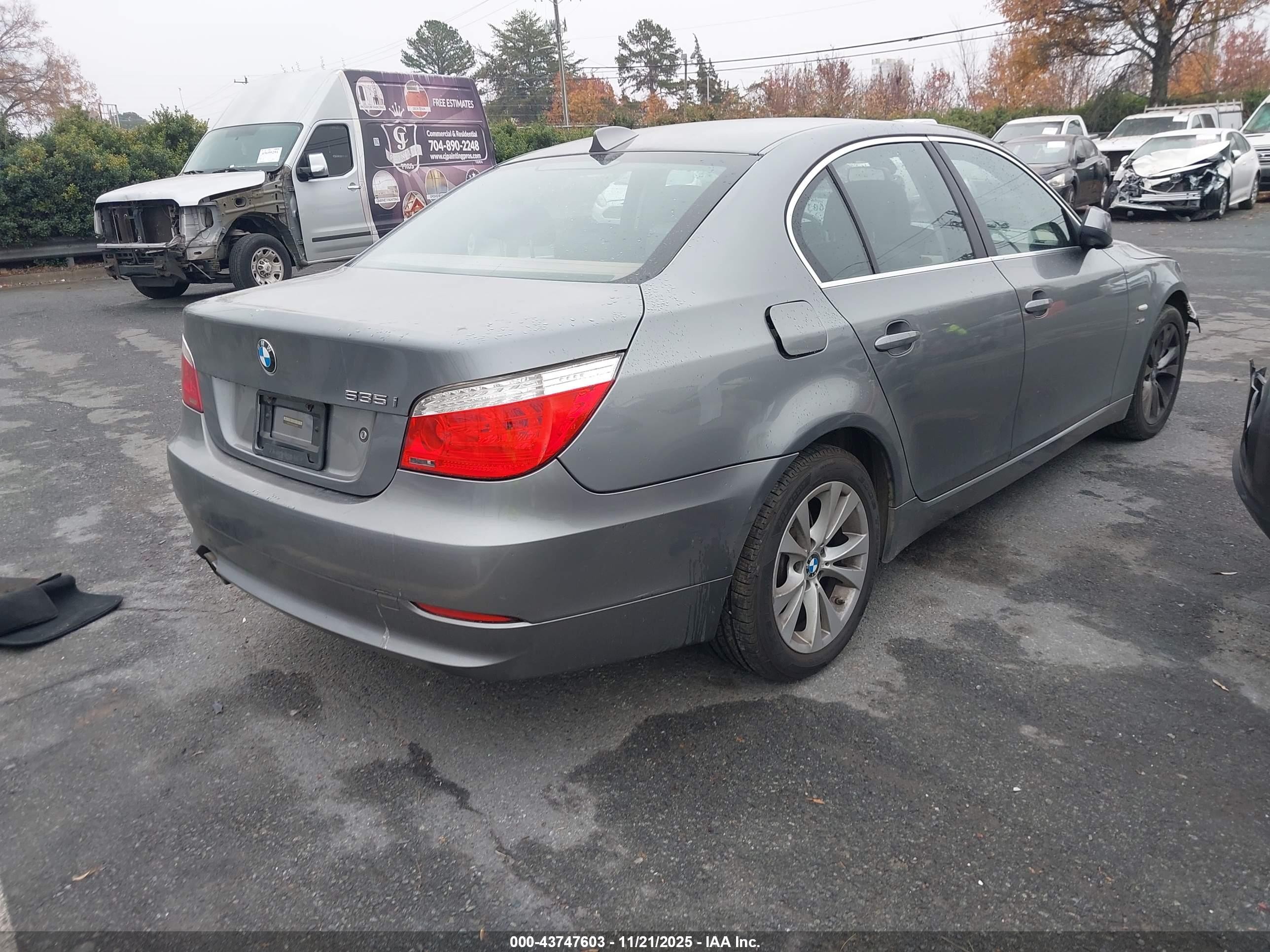 2010 Bmw 535i Xdrive Gray vin: WBANV9C55AC390657