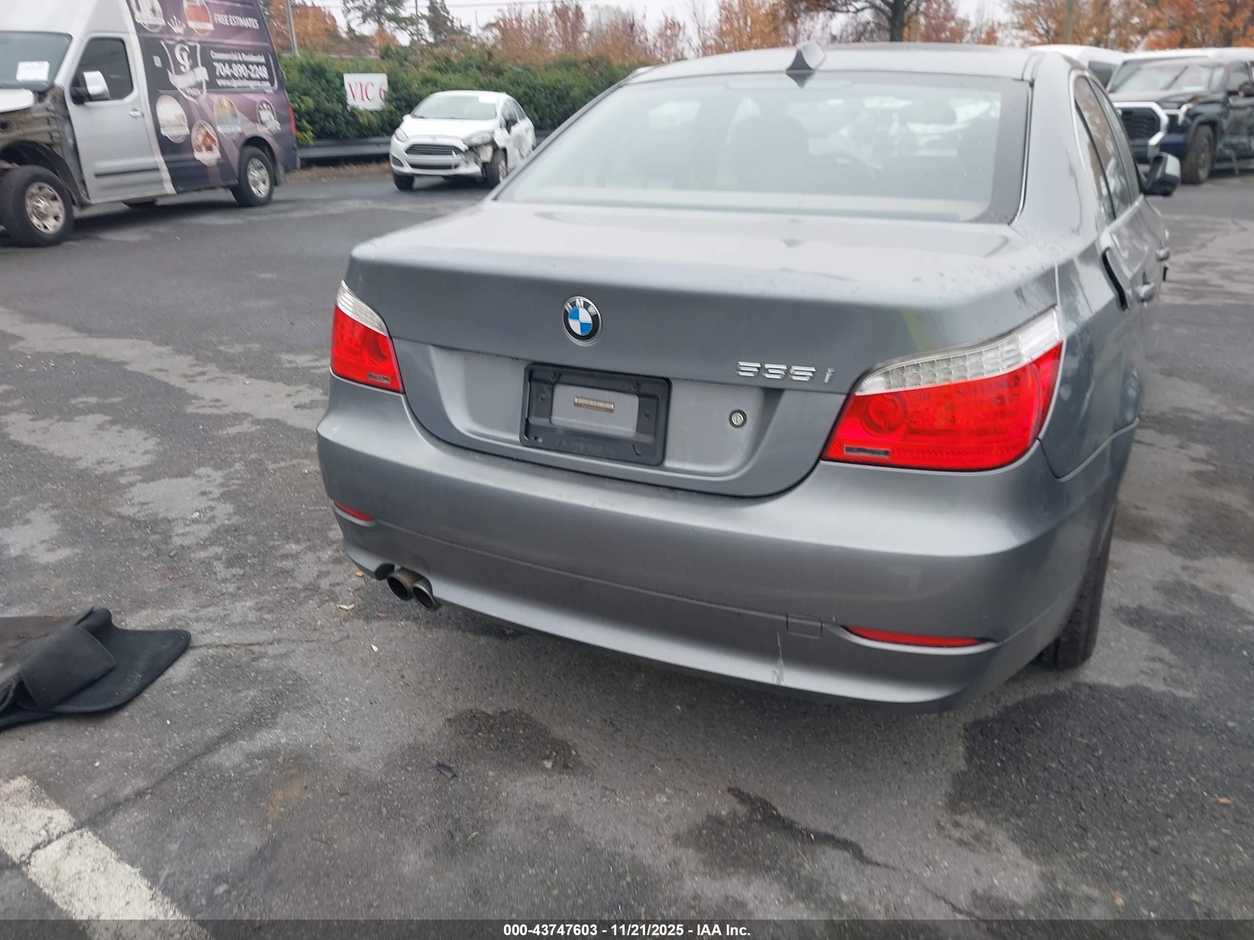 2010 Bmw 535i Xdrive Gray vin: WBANV9C55AC390657