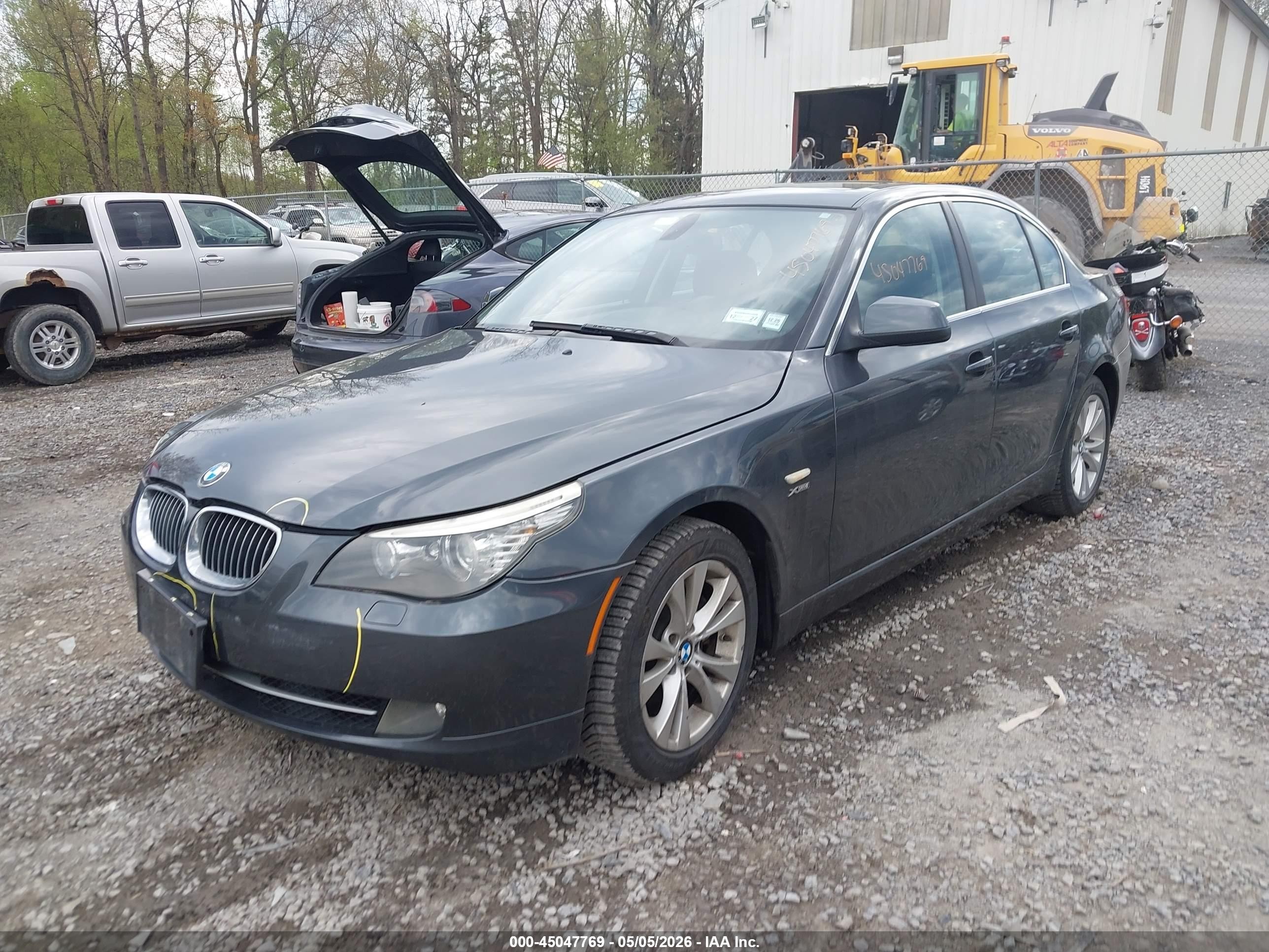 2010 Bmw 535i Xdrive Gray vin: WBANV9C56AC488371