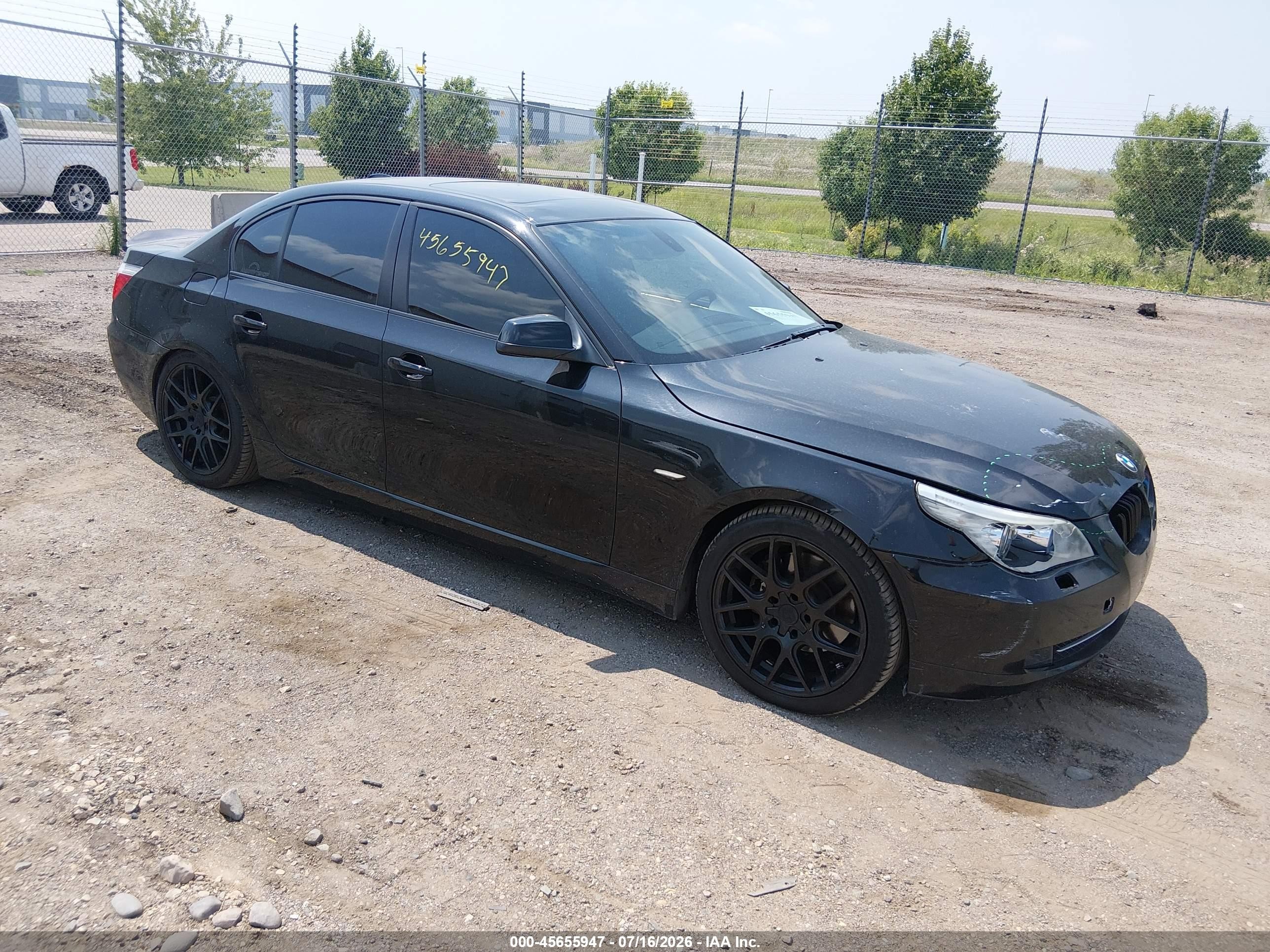 2010 Bmw 535i Xdrive Black vin: WBANV9C57AC461776