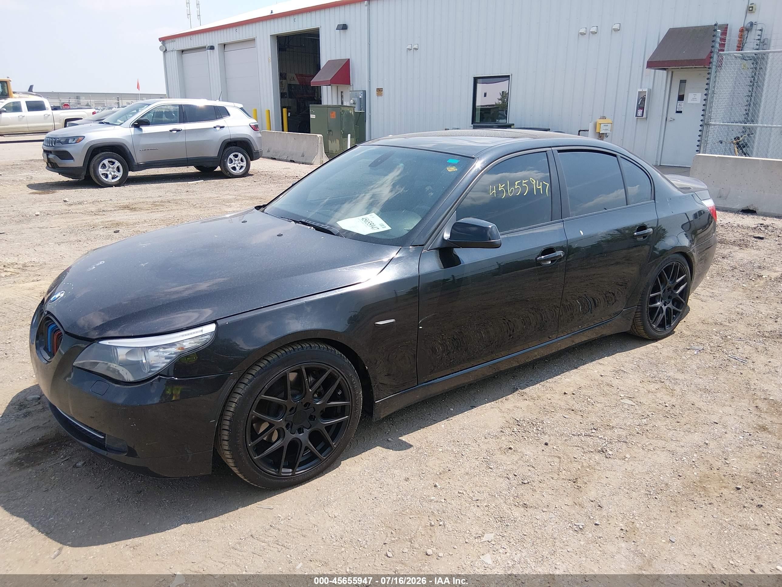 2010 Bmw 535i Xdrive Black vin: WBANV9C57AC461776