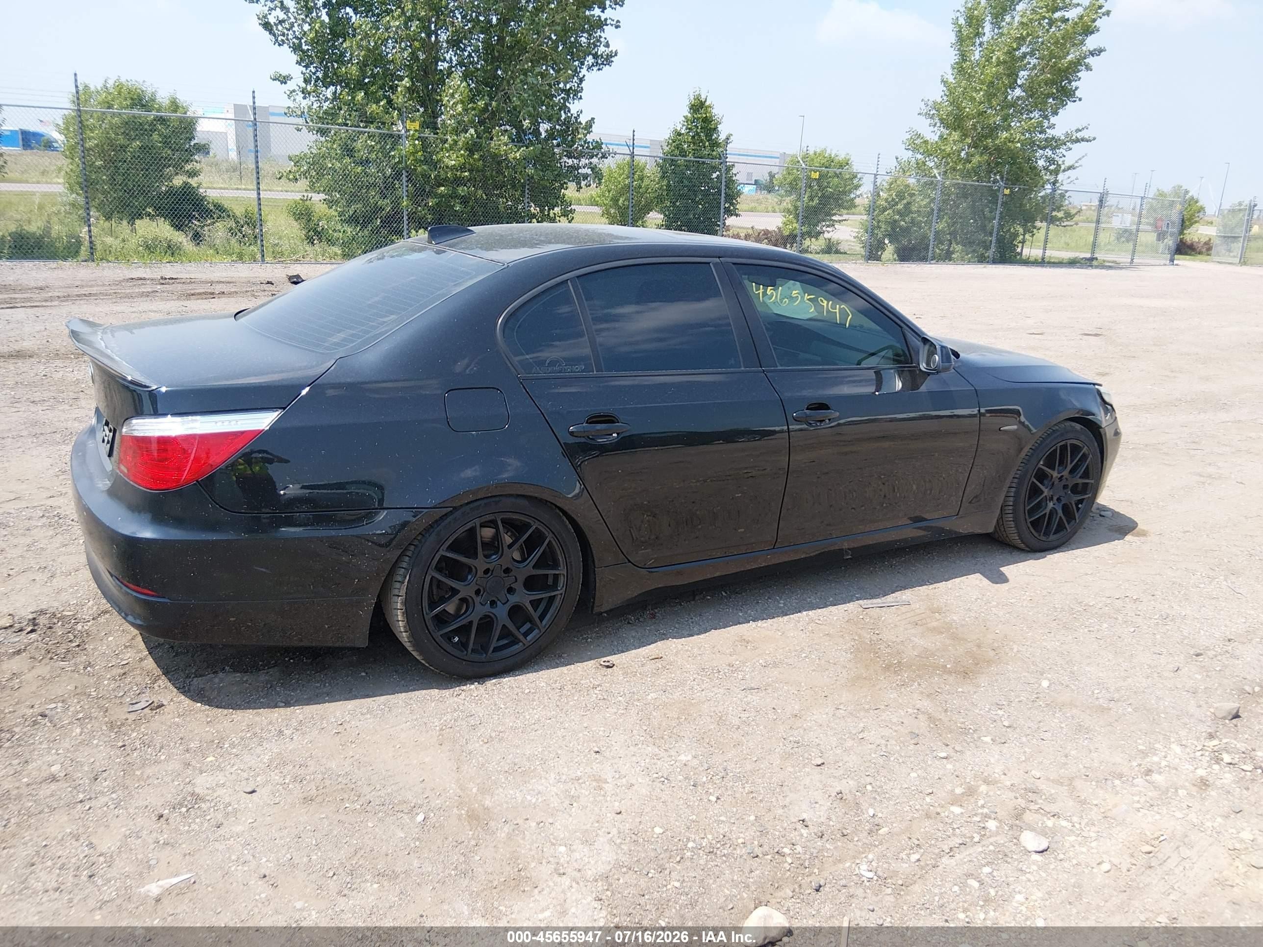 2010 Bmw 535i Xdrive Black vin: WBANV9C57AC461776