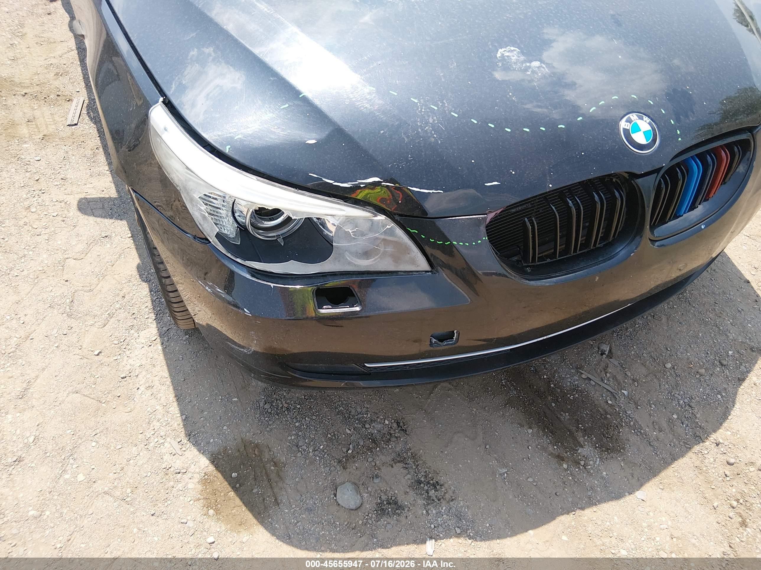 2010 Bmw 535i Xdrive Black vin: WBANV9C57AC461776