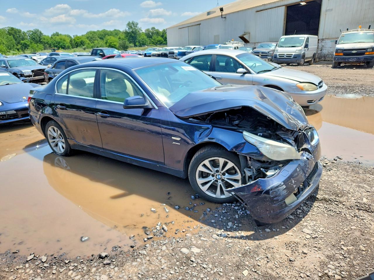 2010 Bmw 535 Xi Blue vin: WBANV9C57AC488217