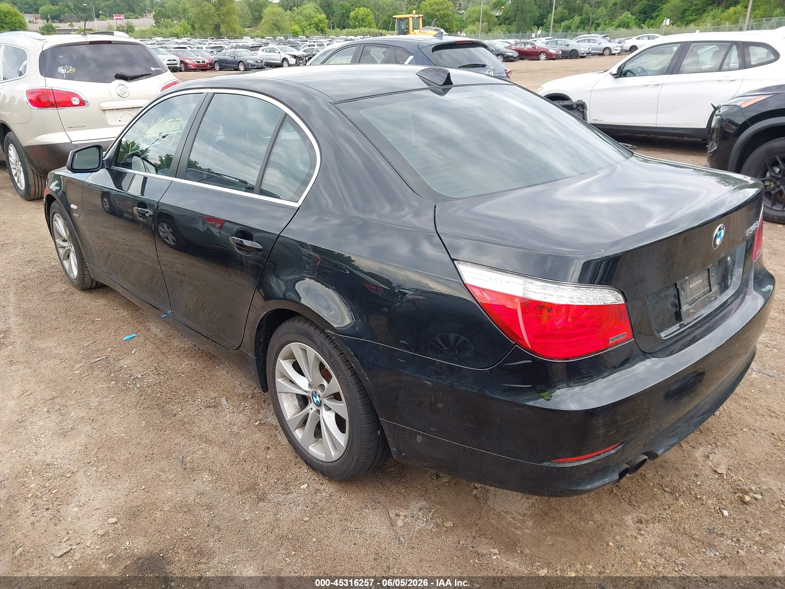 2010 Bmw 535i Xdrive Black vin: WBANV9C59AC391696
