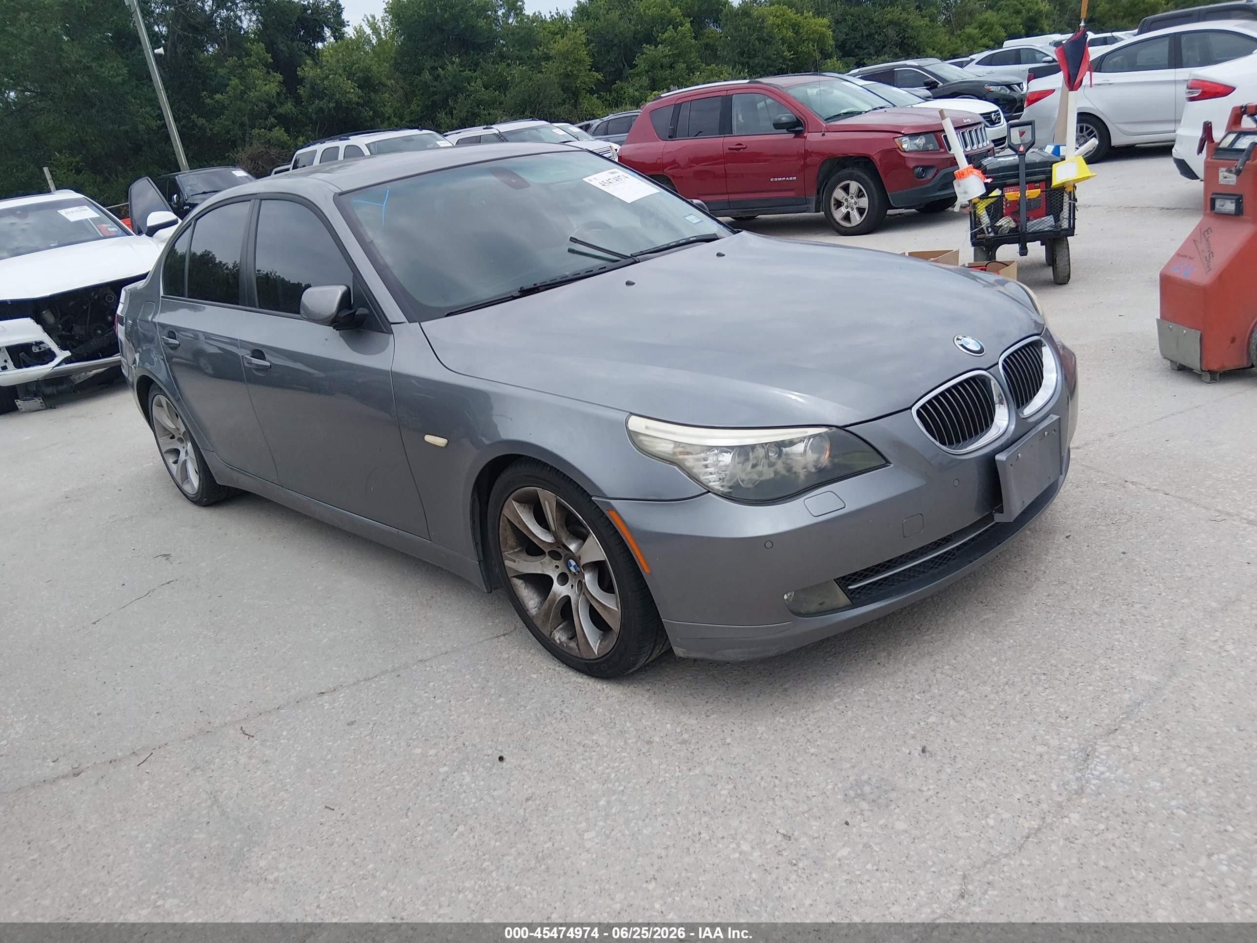2008 Bmw 535i   Gray vin: WBANW13538CZ75004