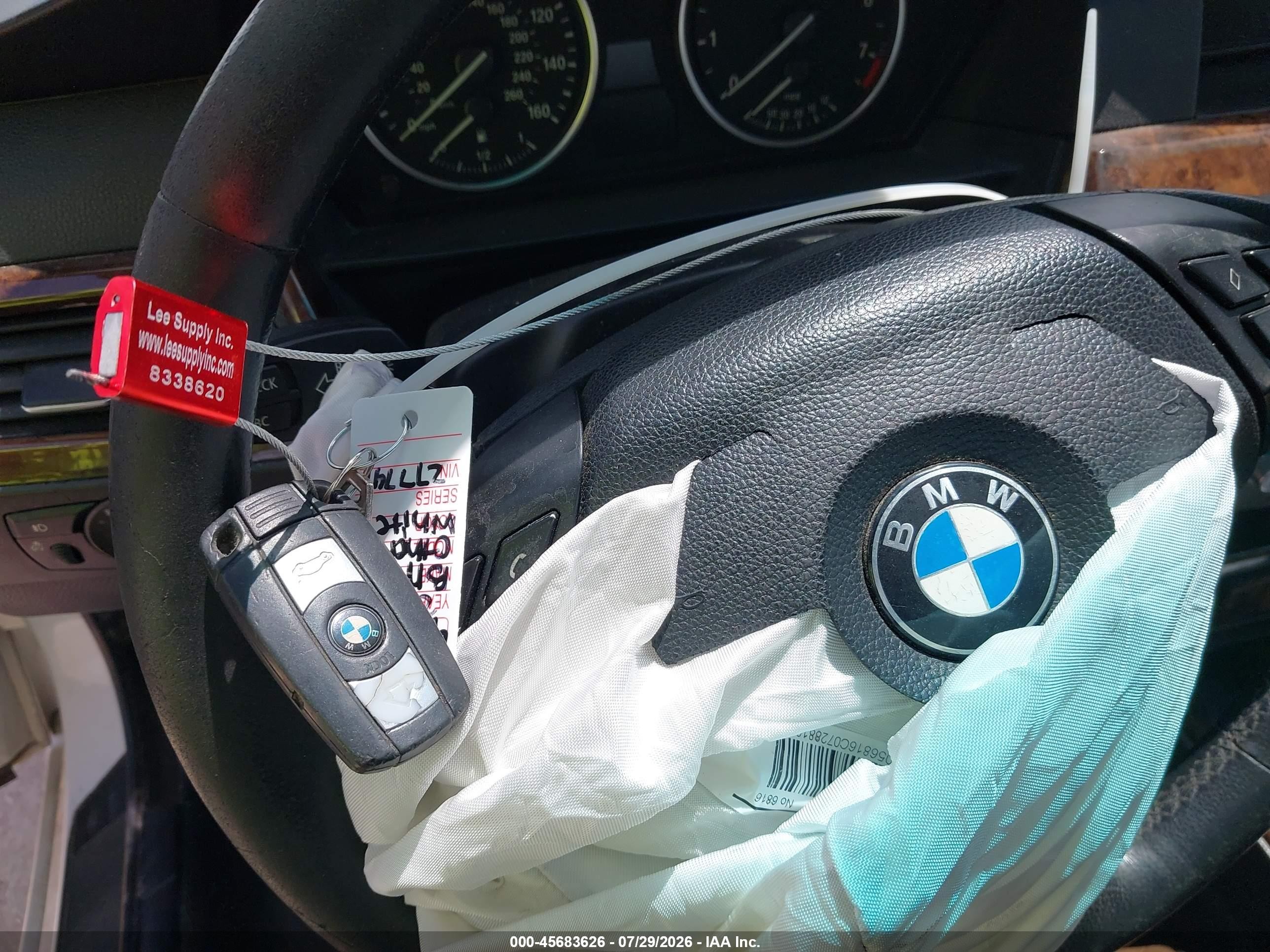 2008 Bmw 535i   White vin: WBANW13538CZ77741