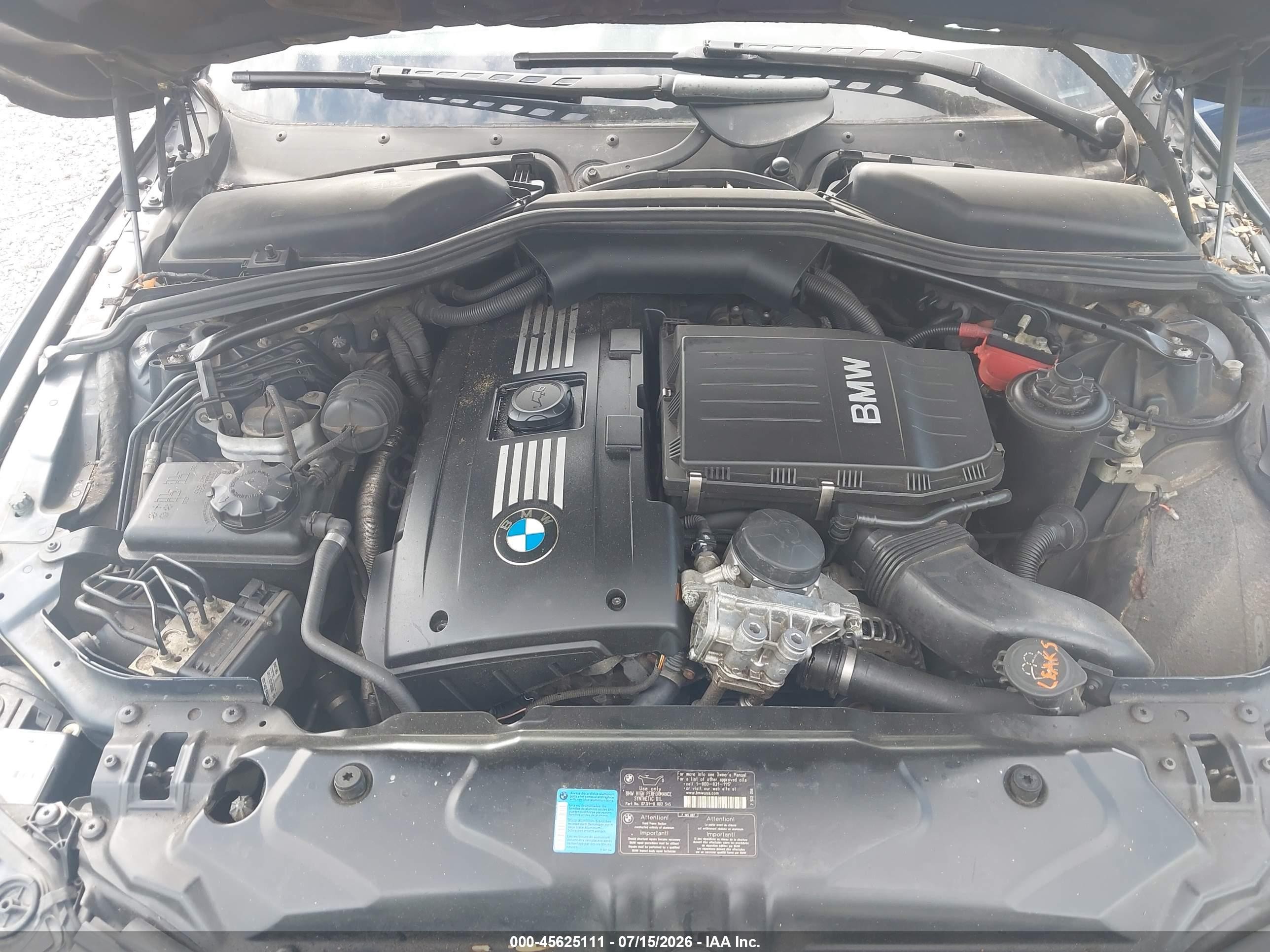 2008 Bmw 535i   Blue vin: WBANW13538CZ80462