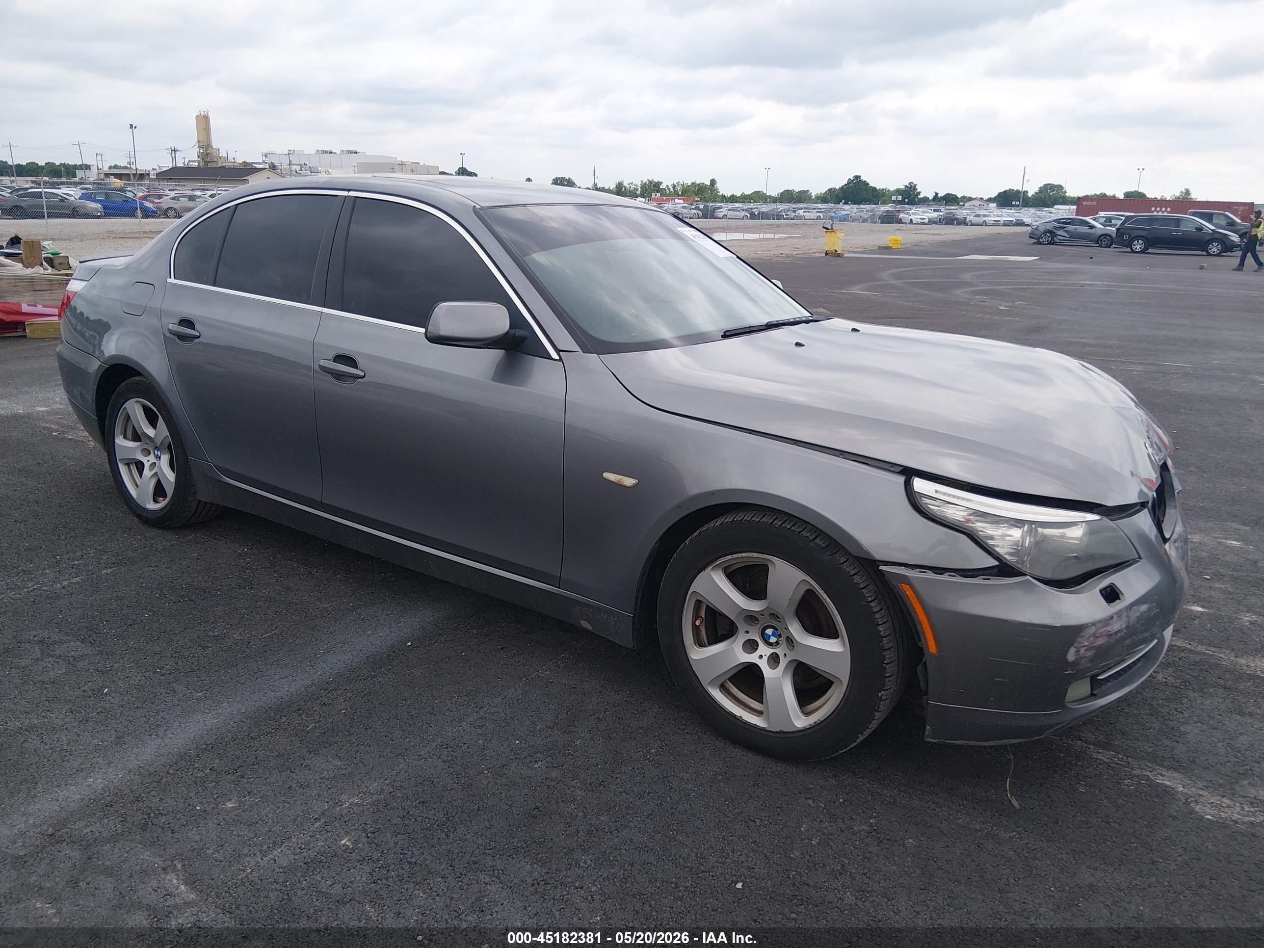 2008 Bmw 535i Silver vin: WBANW13538CZ82387