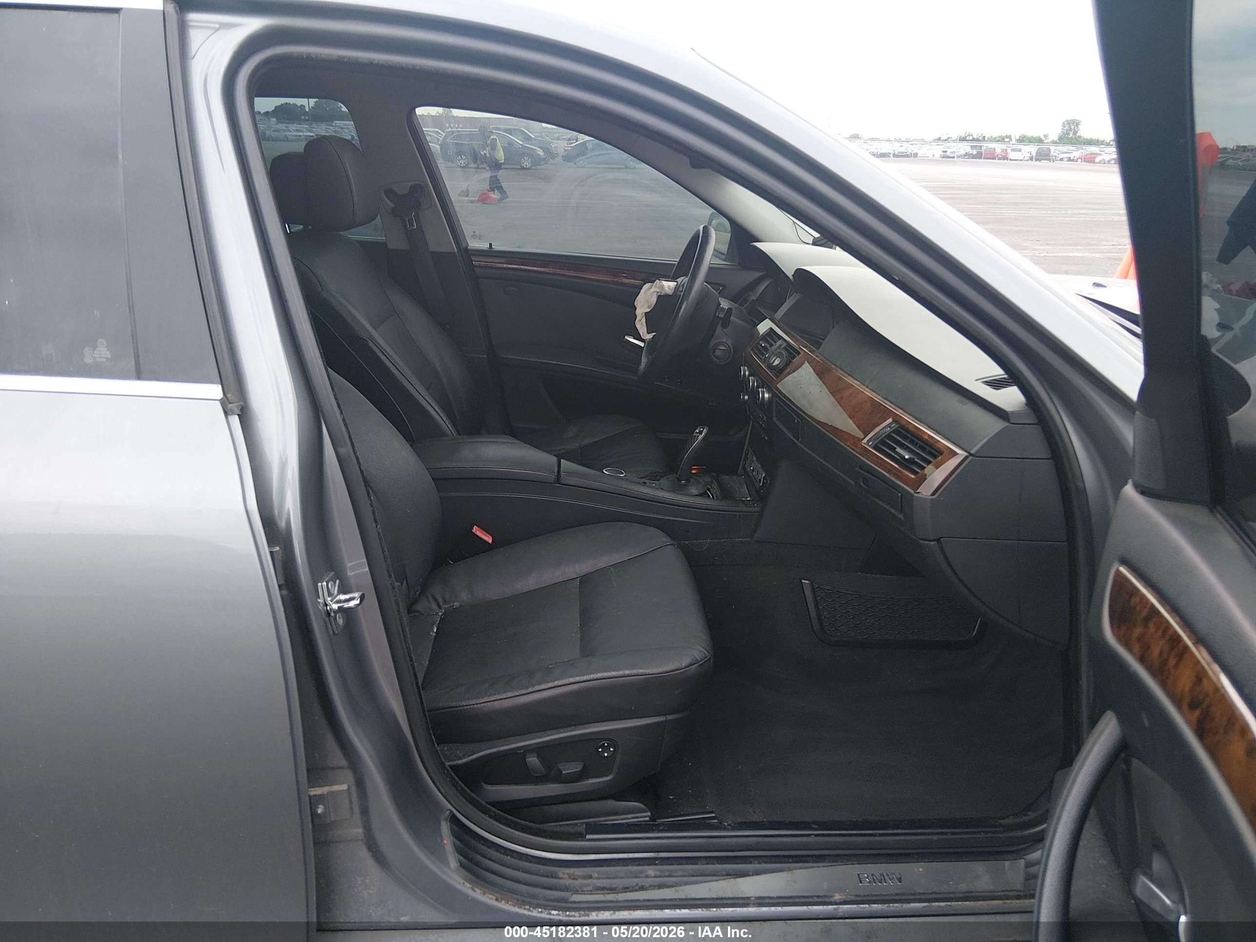 2008 Bmw 535i   Silver vin: WBANW13538CZ82387