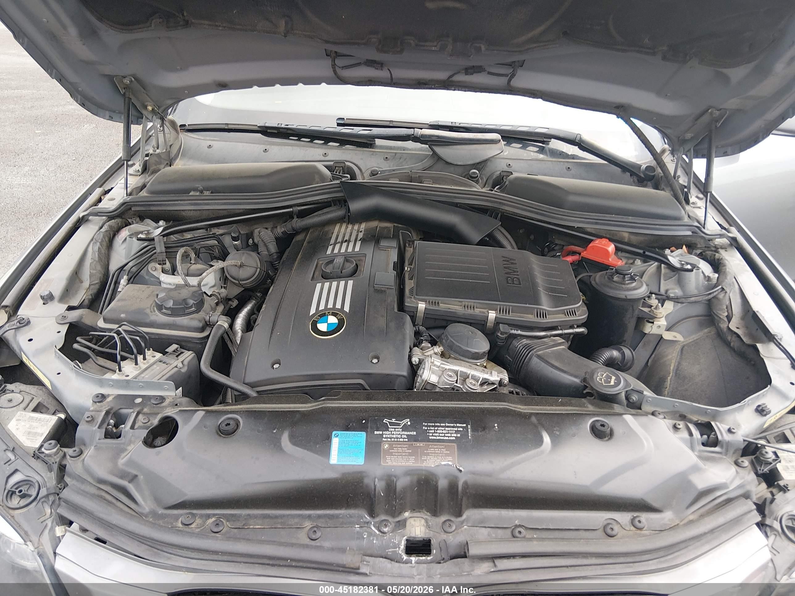 2008 Bmw 535i   Silver vin: WBANW13538CZ82387