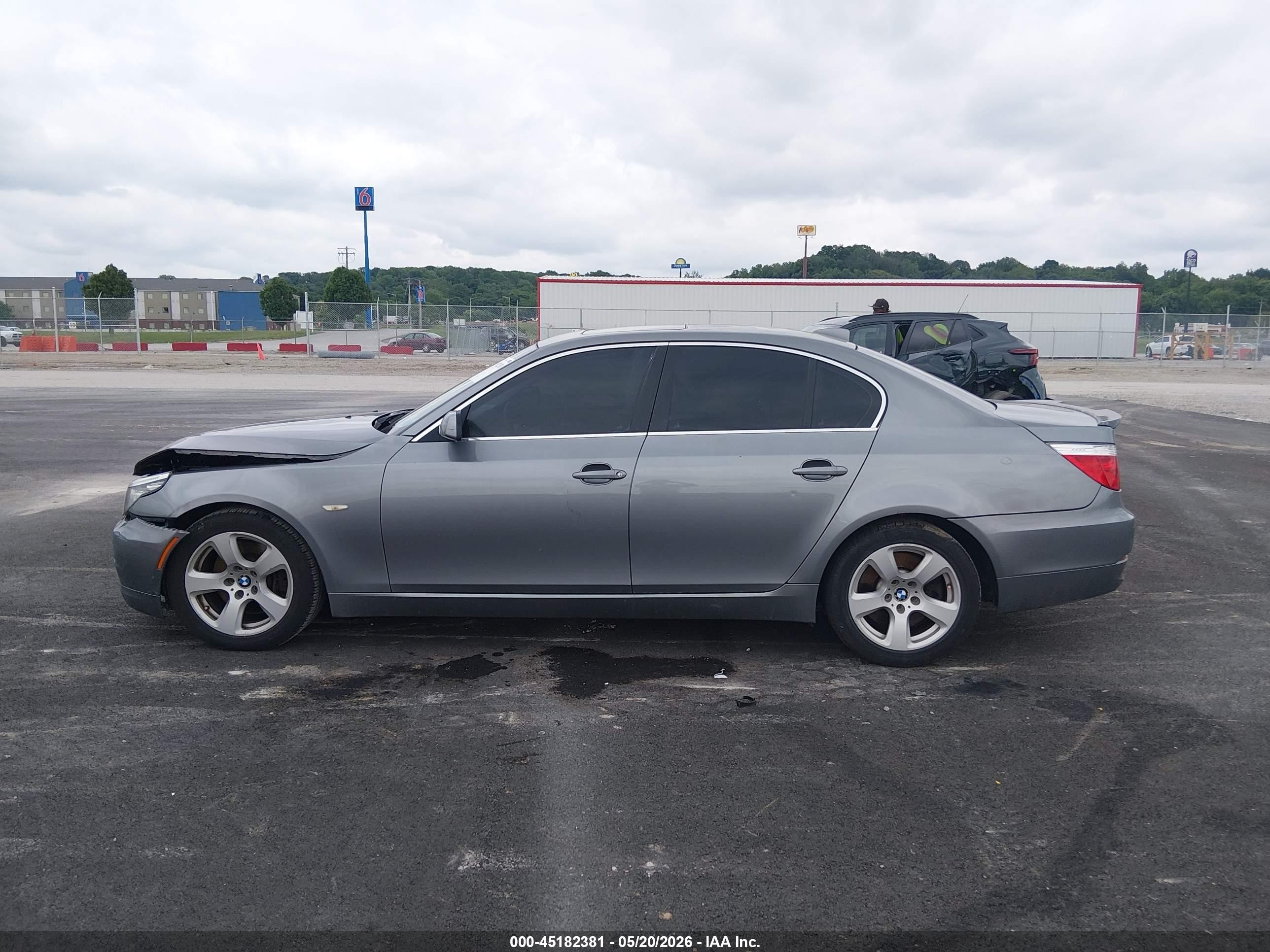 2008 Bmw 535i   Silver vin: WBANW13538CZ82387