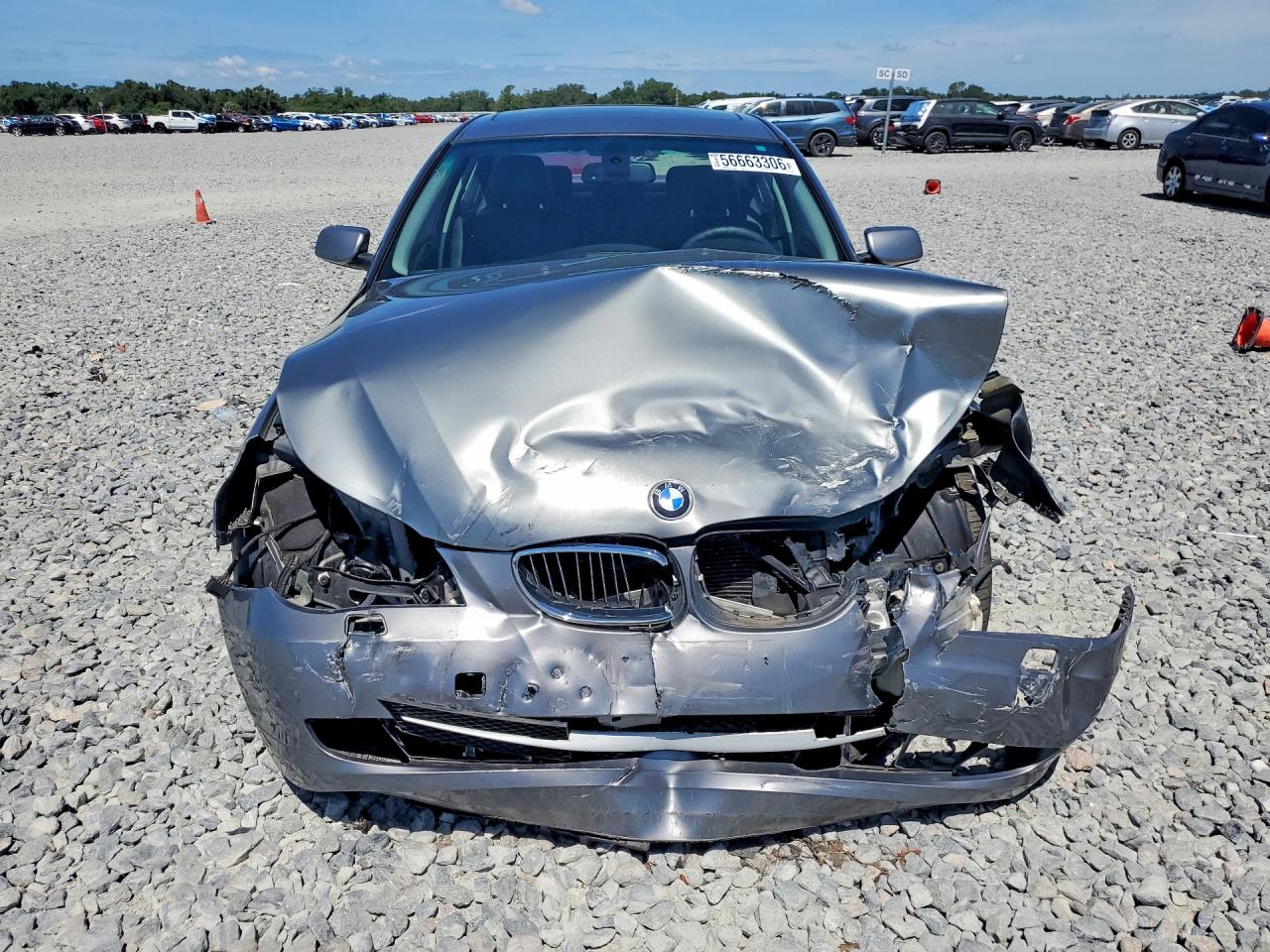 2008 Bmw 535 I Silver vin: WBANW13548CZ71396