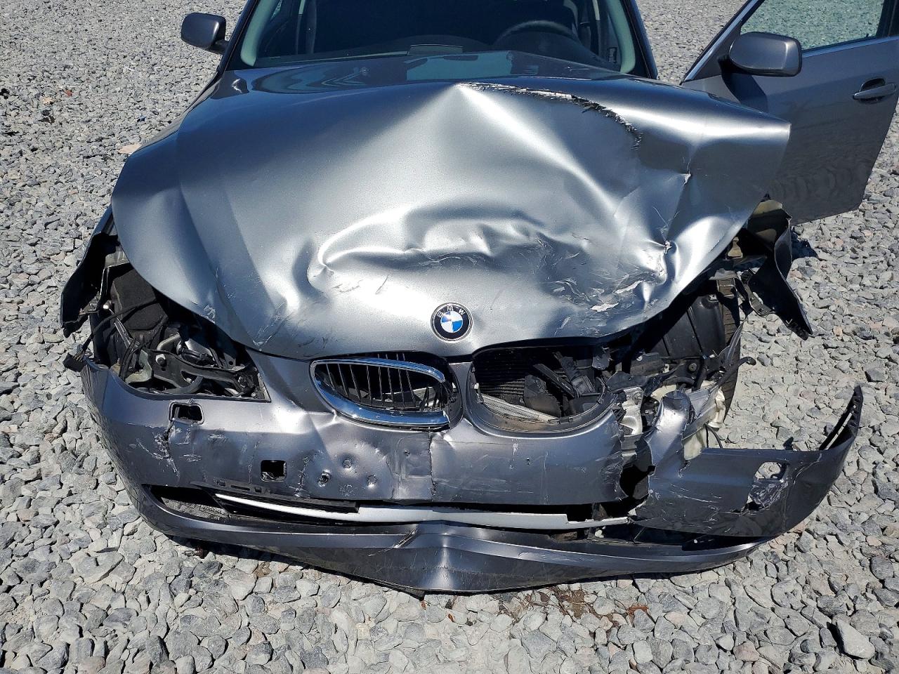2008 Bmw 535 I Silver vin: WBANW13548CZ71396