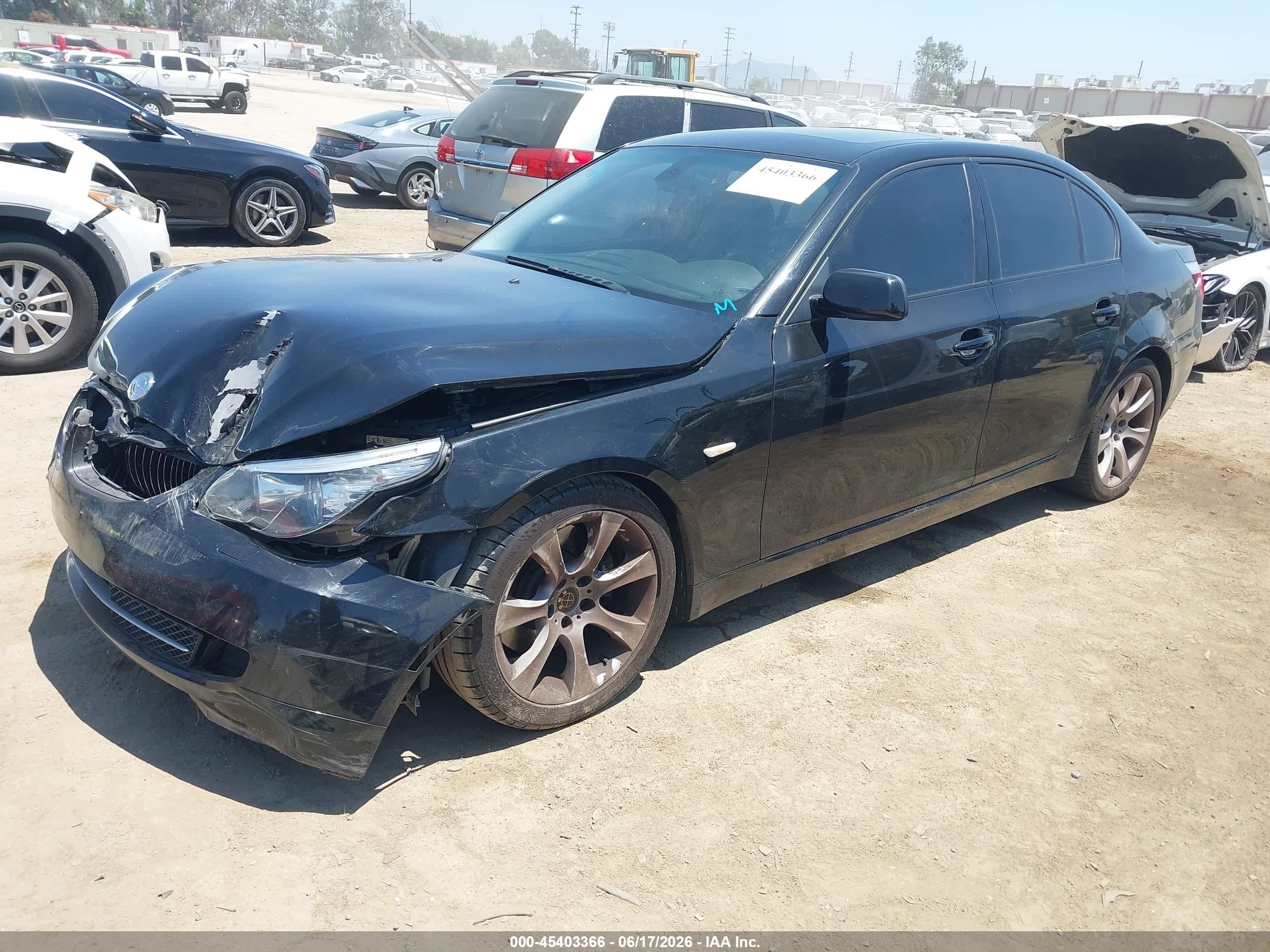 2008 Bmw 535i   Черный vin: WBANW13558CZ73206