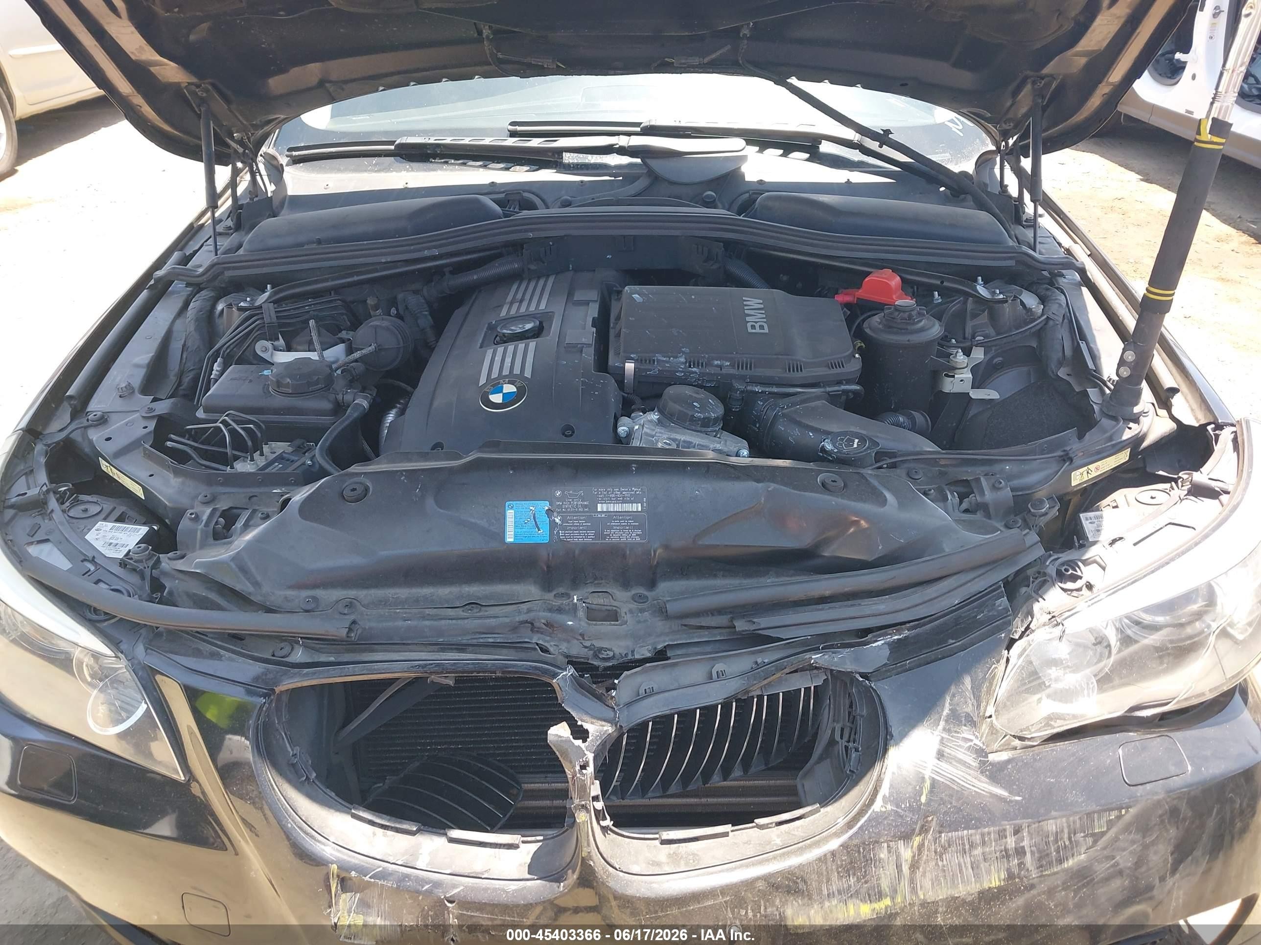 2008 Bmw 535i   Черный vin: WBANW13558CZ73206