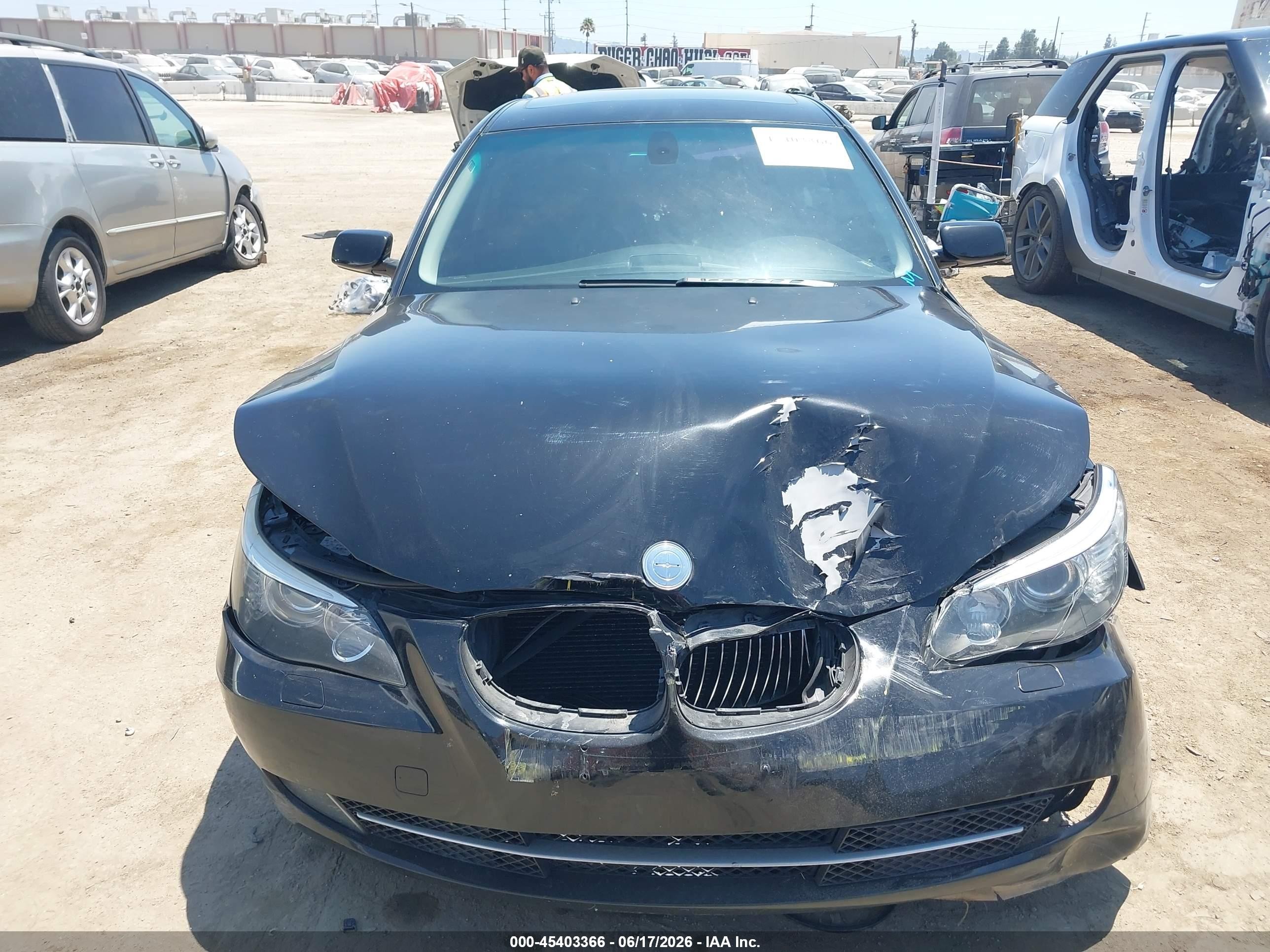 2008 Bmw 535i   Черный vin: WBANW13558CZ73206