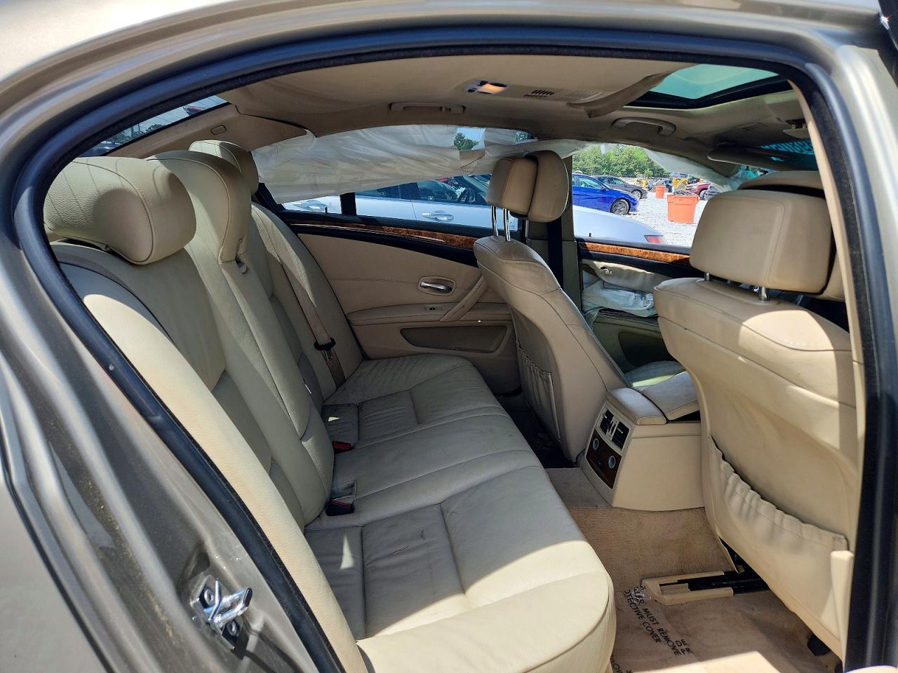 2008 Bmw 535 I Beige vin: WBANW13558CZ76753