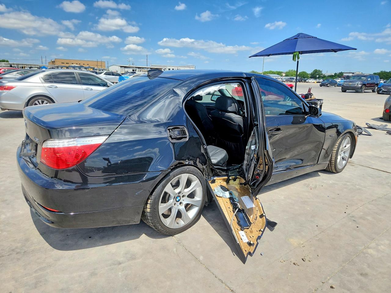 2008 Bmw 535 I Black vin: WBANW13568CZ77166
