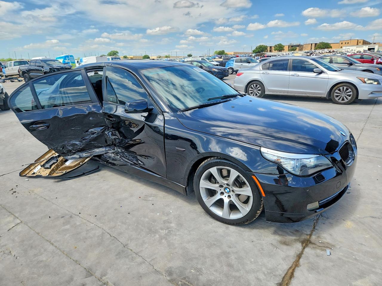 2008 Bmw 535 I Black vin: WBANW13568CZ77166
