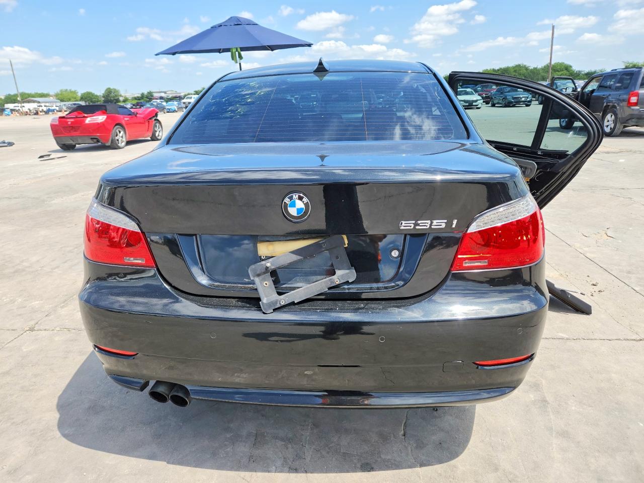 2008 Bmw 535 I Black vin: WBANW13568CZ77166