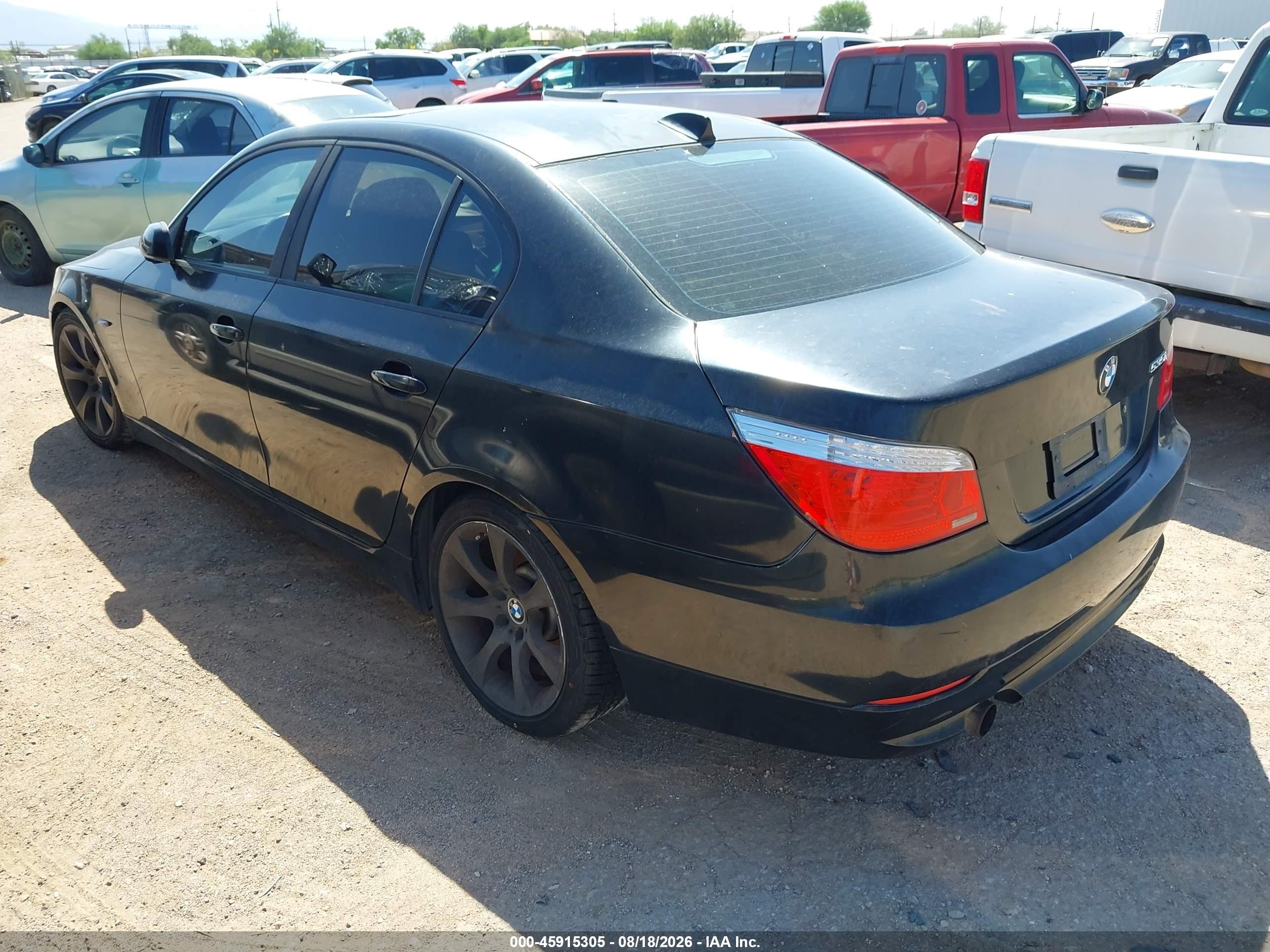 2008 Bmw 535i Black vin: WBANW13598CZ81583