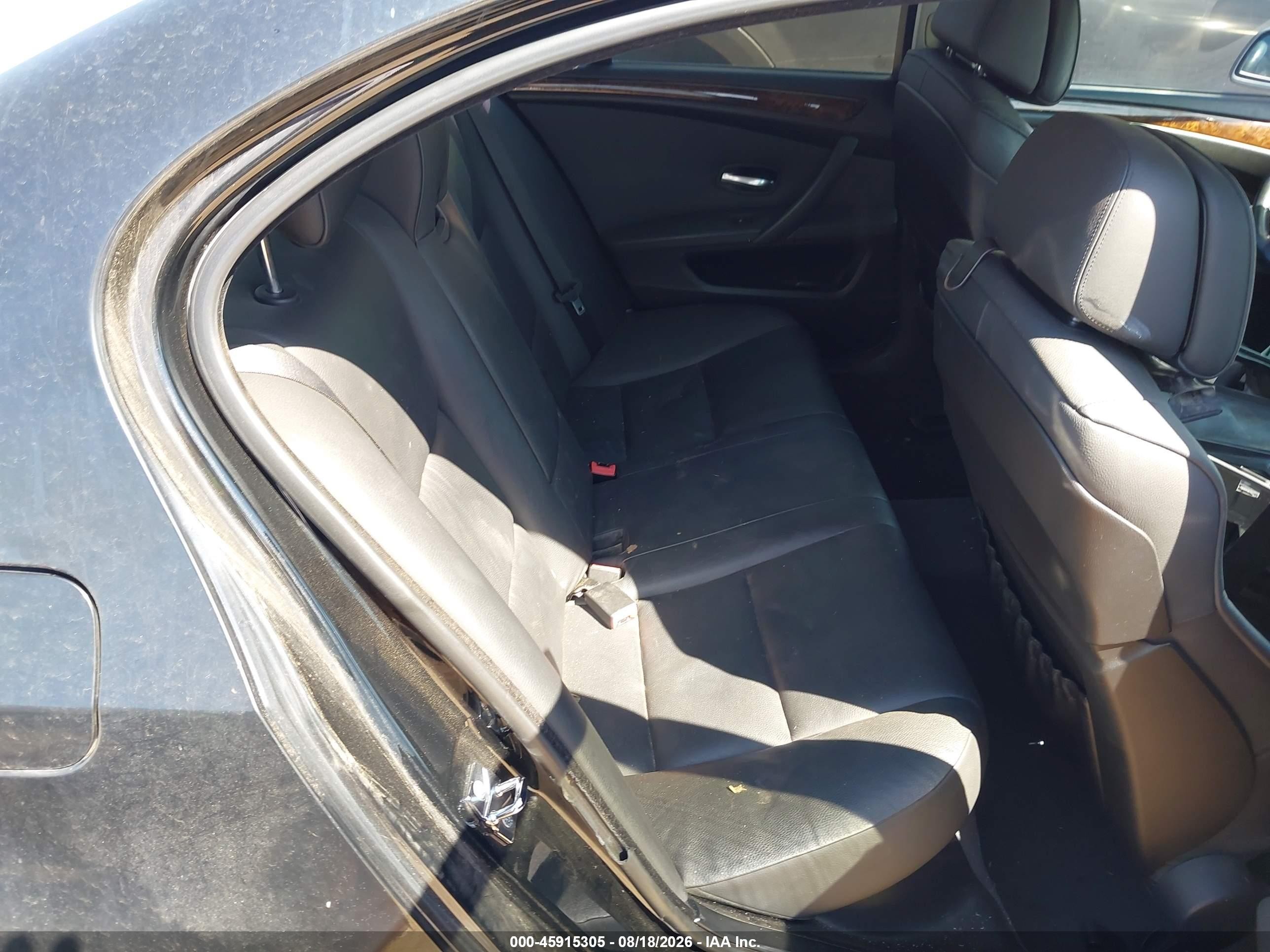 2008 Bmw 535i Black vin: WBANW13598CZ81583