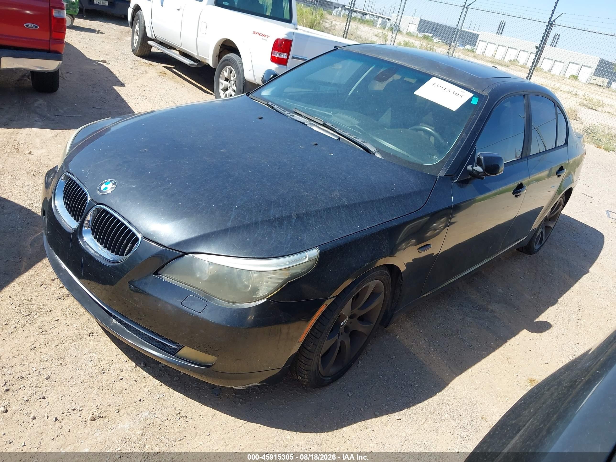 2008 Bmw 535i Black vin: WBANW13598CZ81583