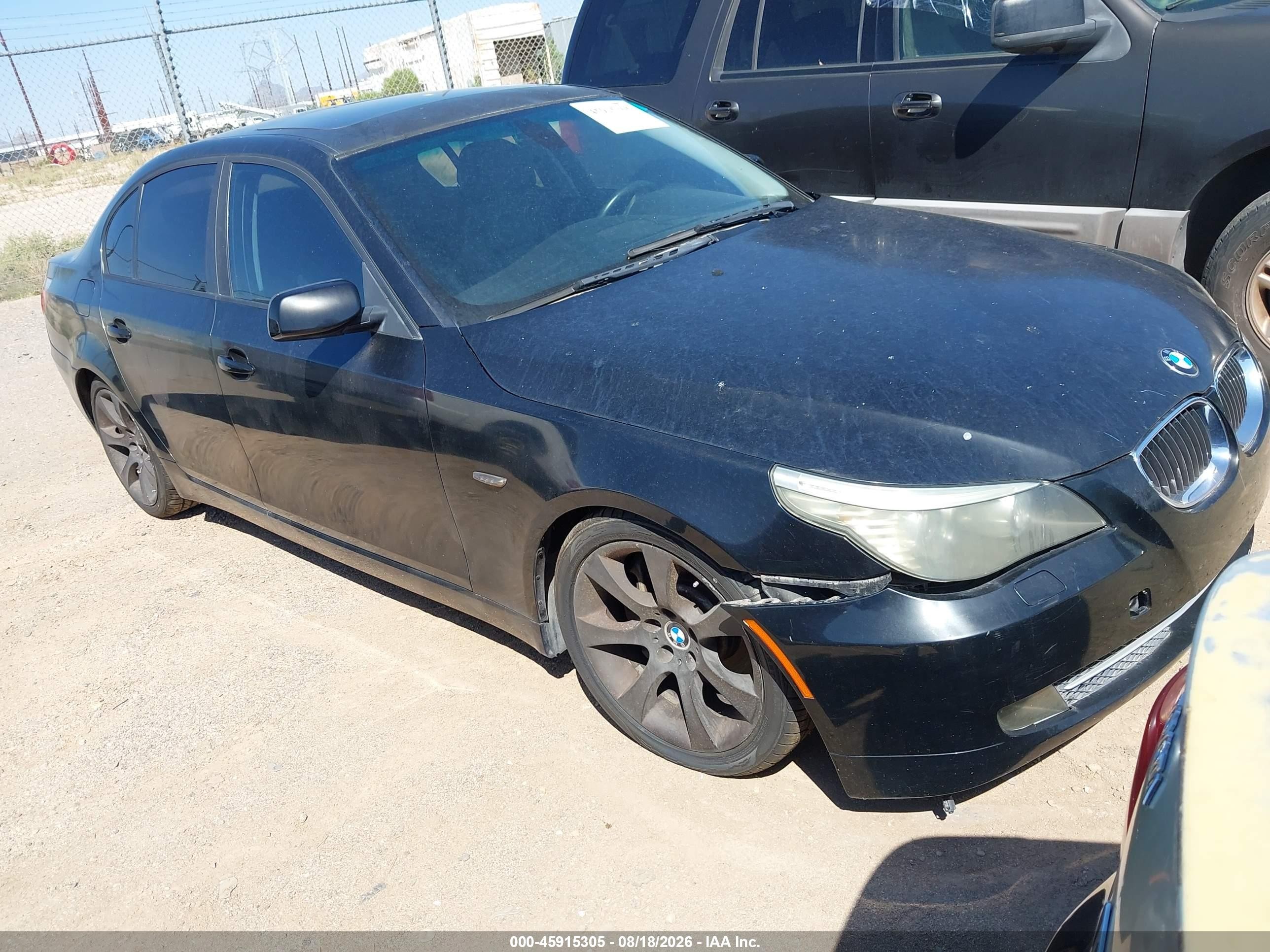 2008 Bmw 535i Black vin: WBANW13598CZ81583