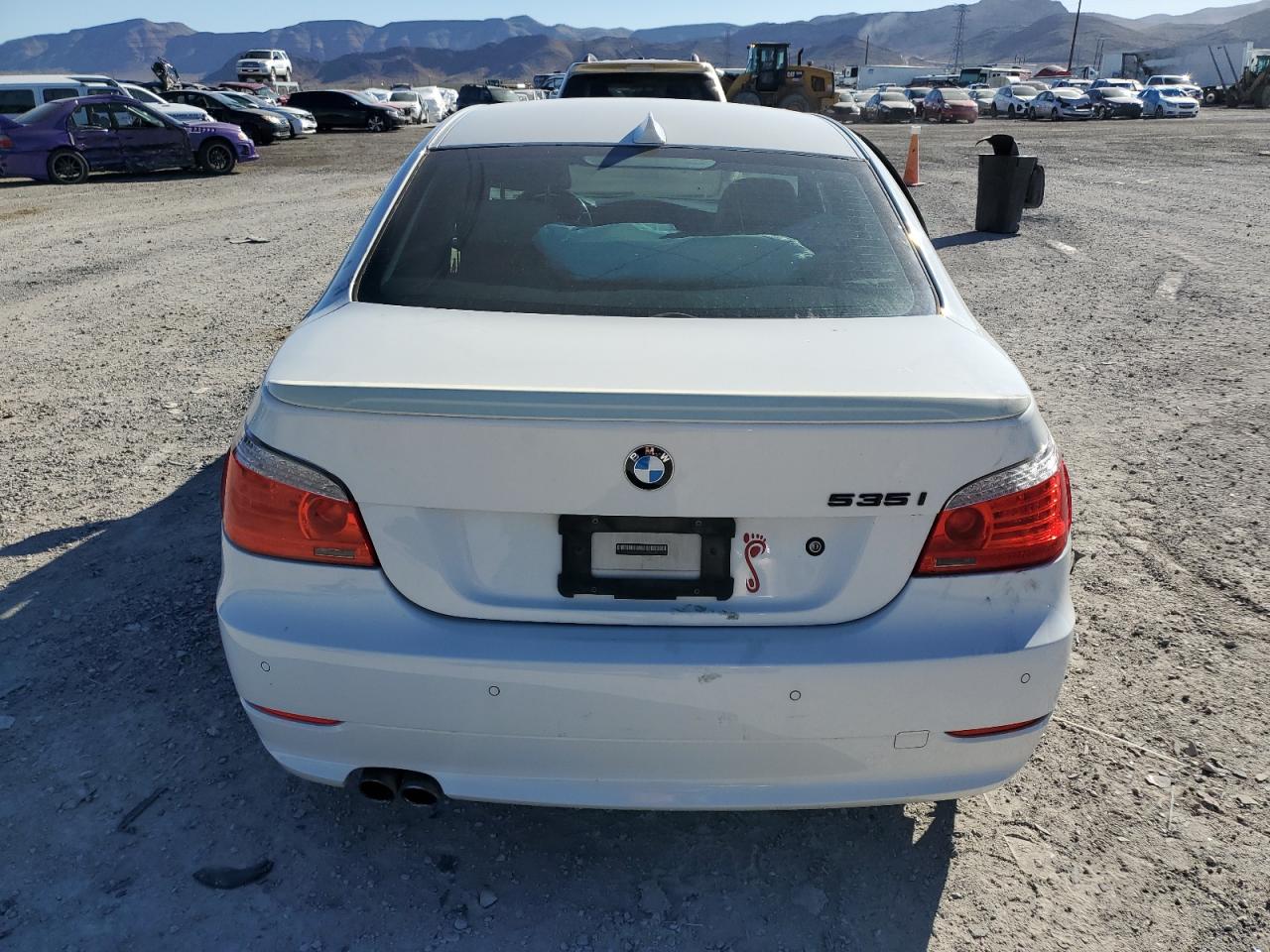2010 Bmw 535 I White vin: WBANW1C58AC167074